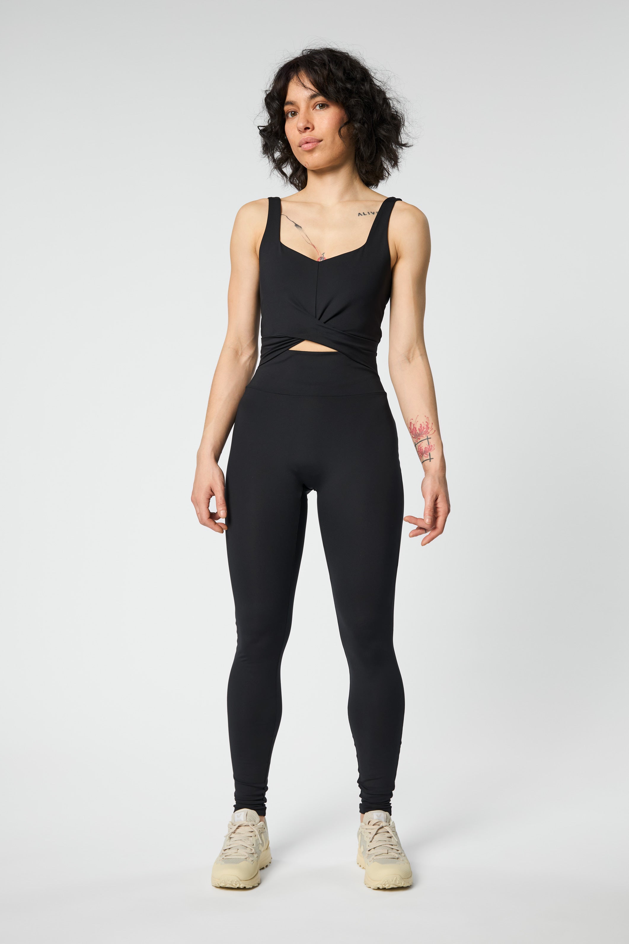 Twist Unitard, Black