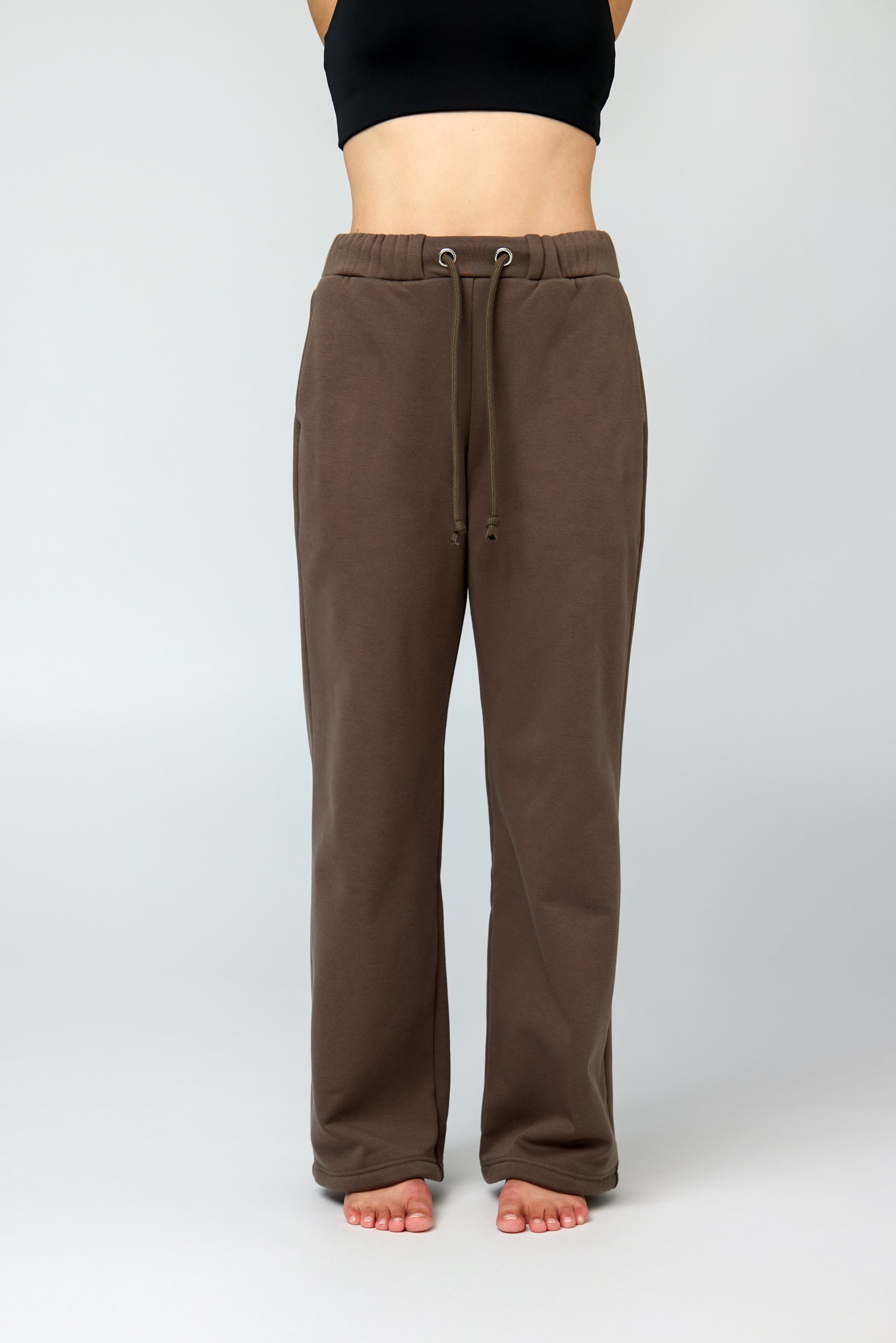 Millie Straight Leg Sweatpant, Mink