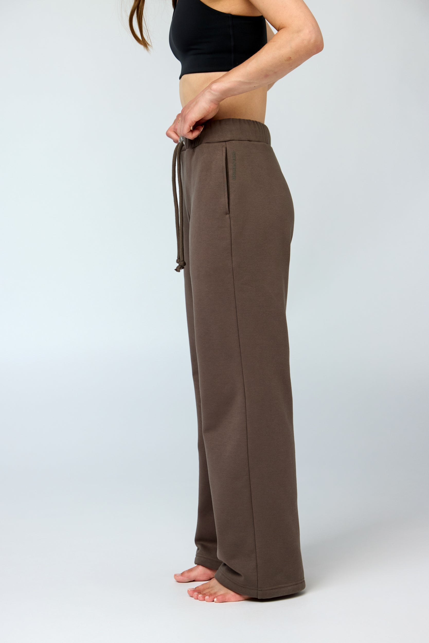 Millie Straight Leg Sweatpant, Mink