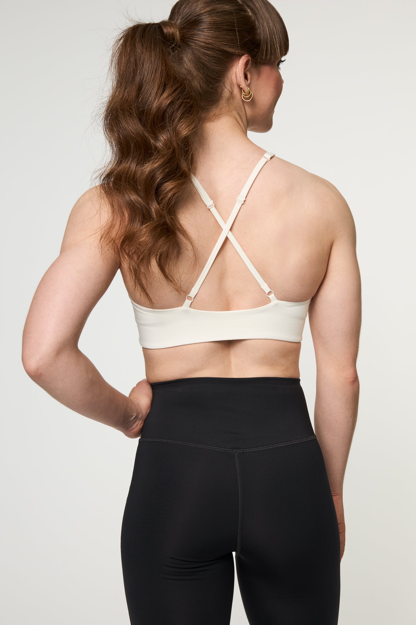 Topanga Bra, Cross-Back, Ivory