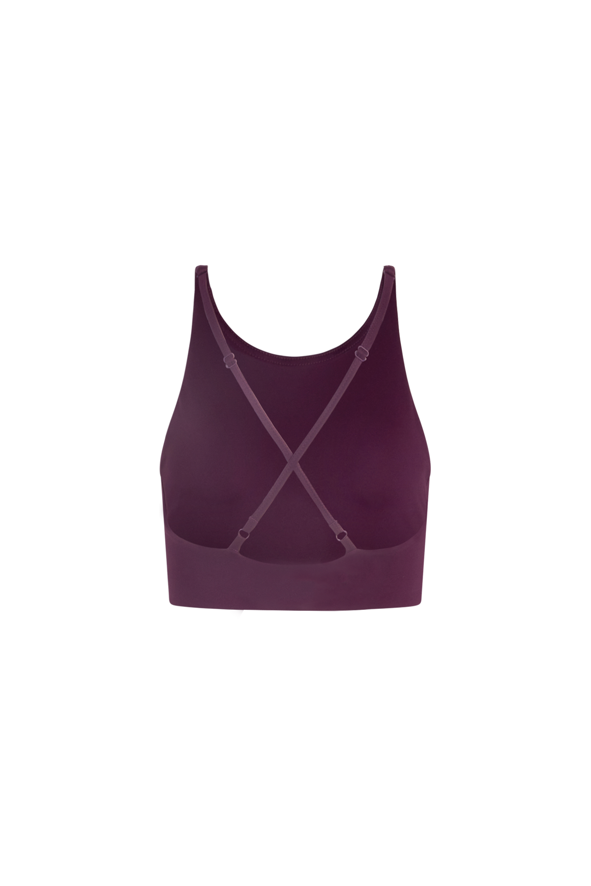 Topanga Bra, Cross-Back, Plum