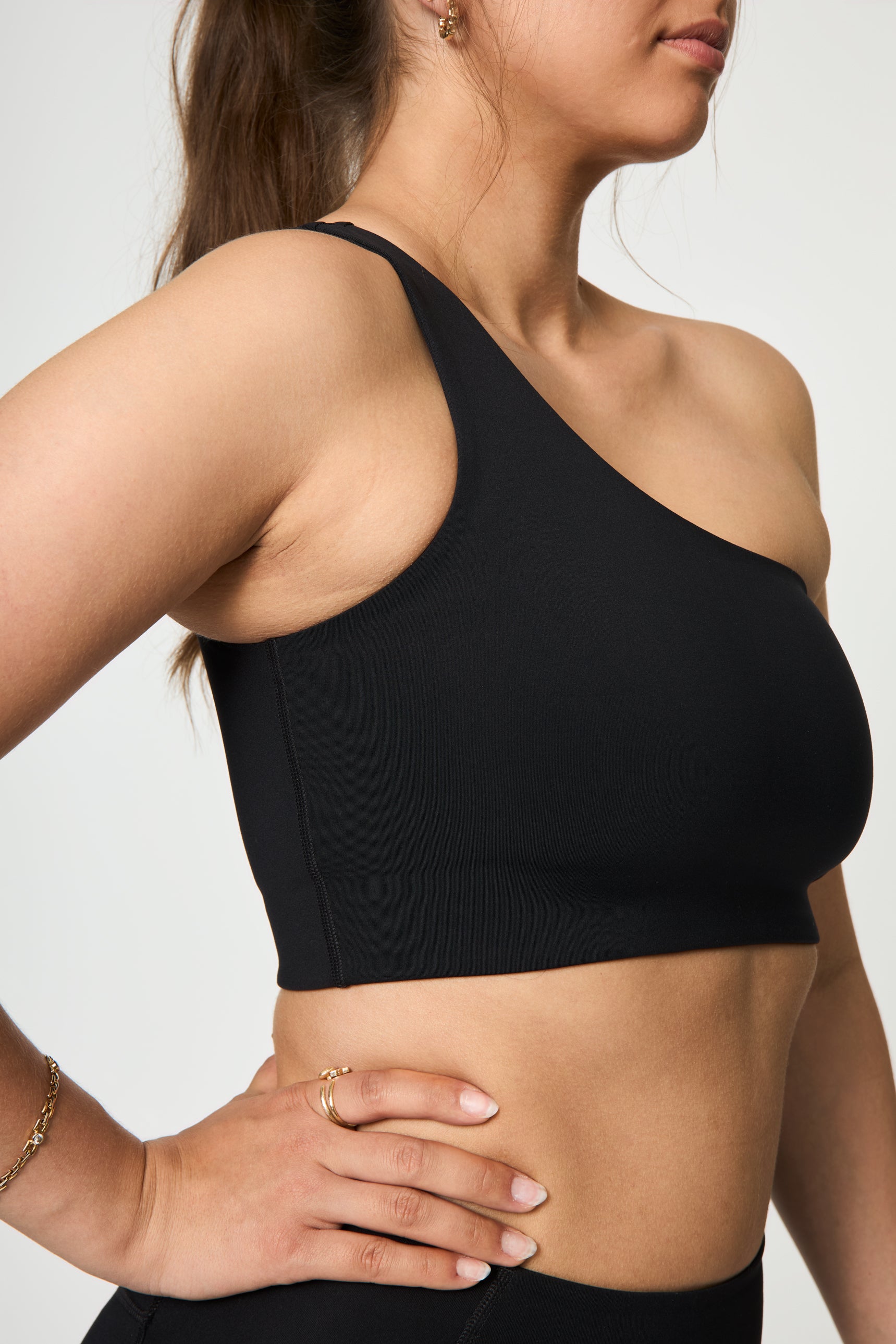 Bianca Bra, One Shoulder, Black