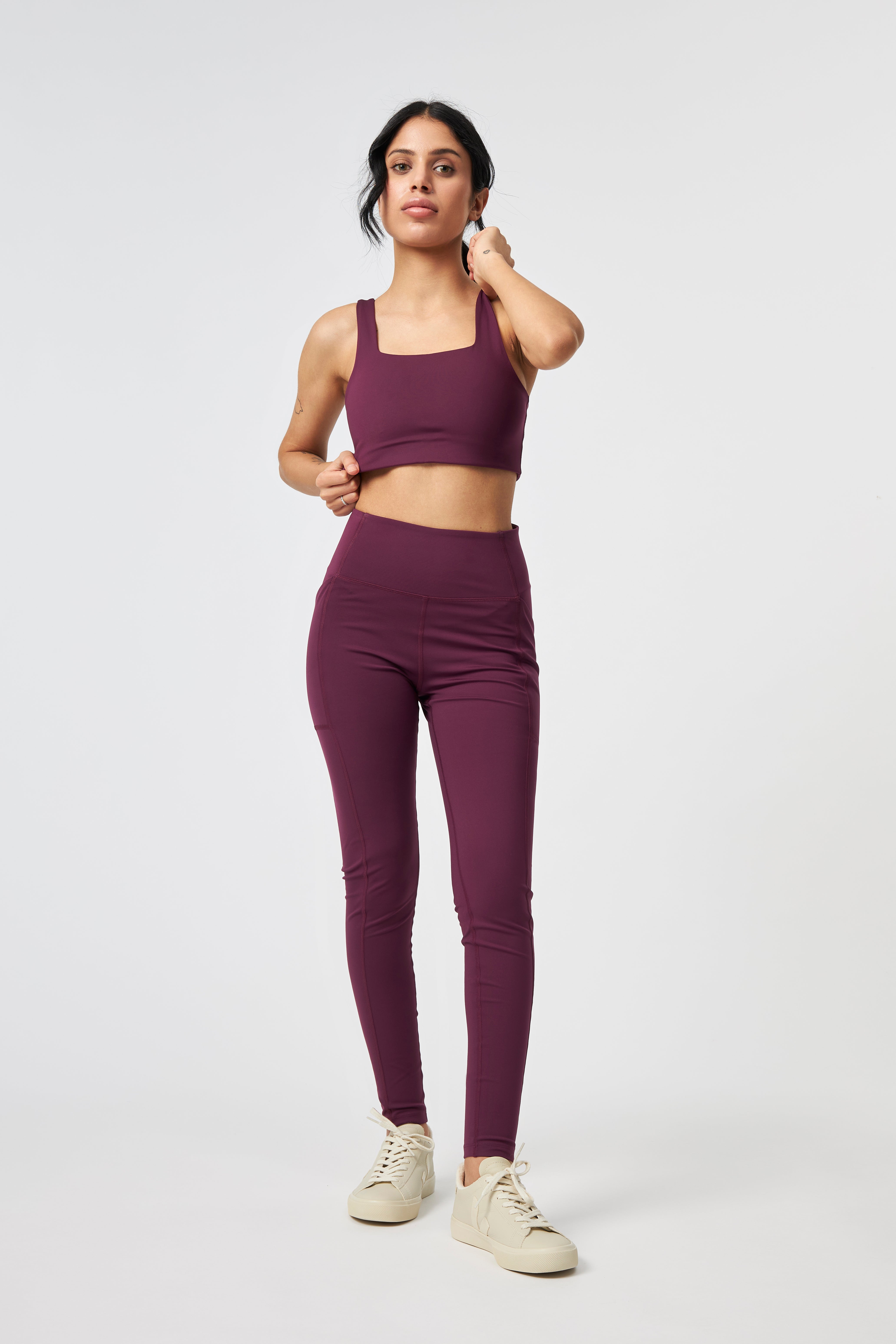 Tommy Bra, Square-Neck, Plum