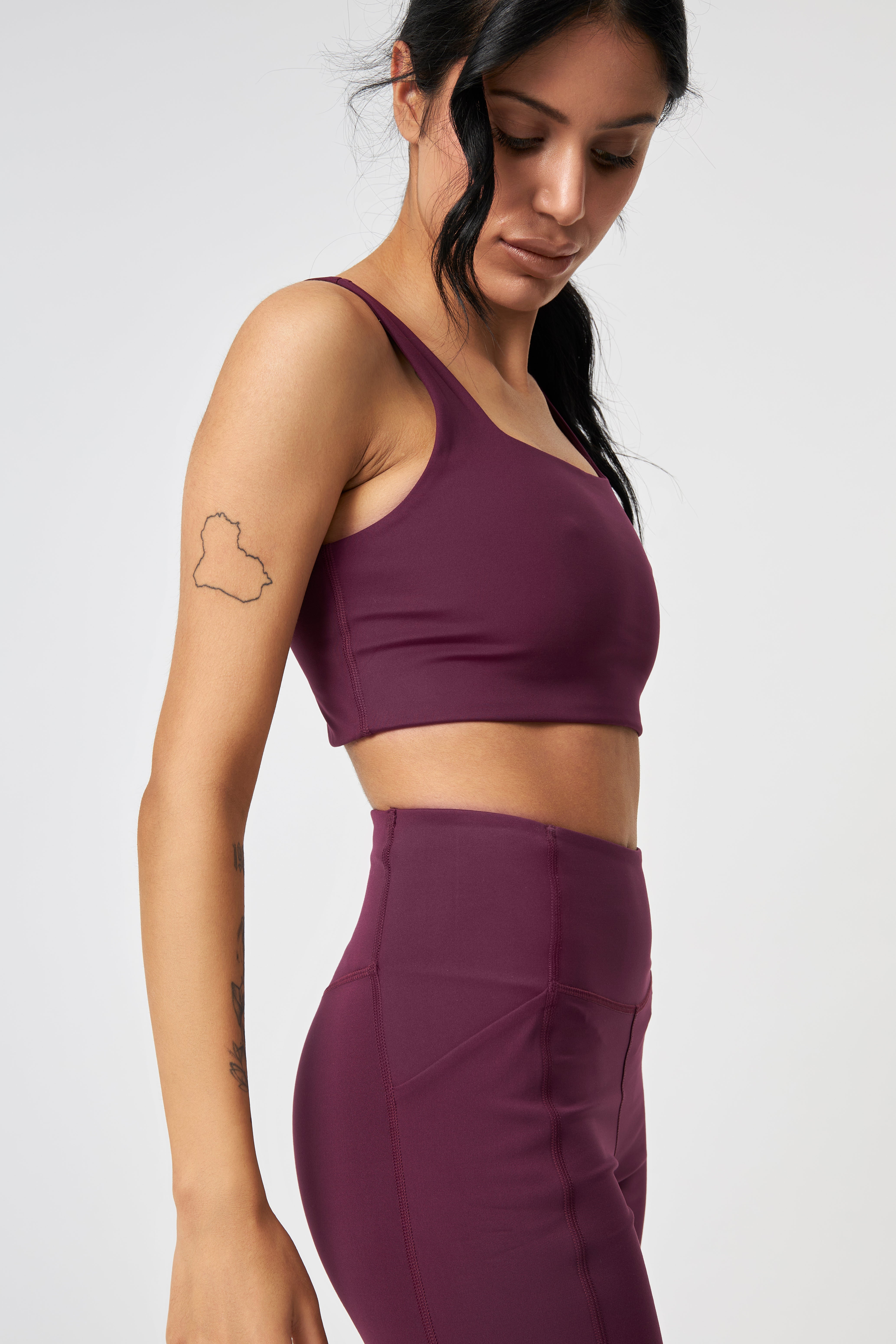 Tommy Bra, Square-Neck, Plum