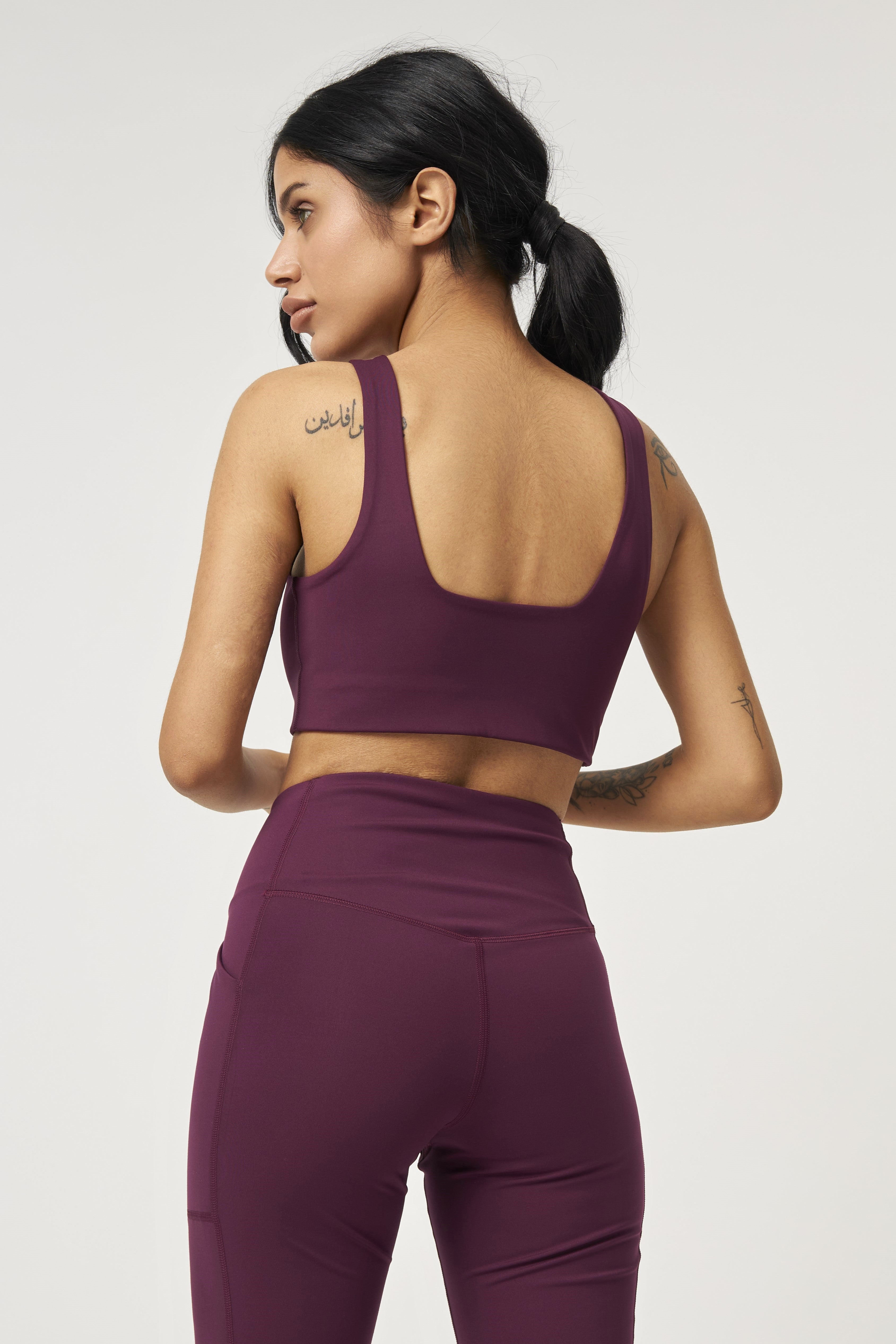 Tommy Bra, Square-Neck, Plum