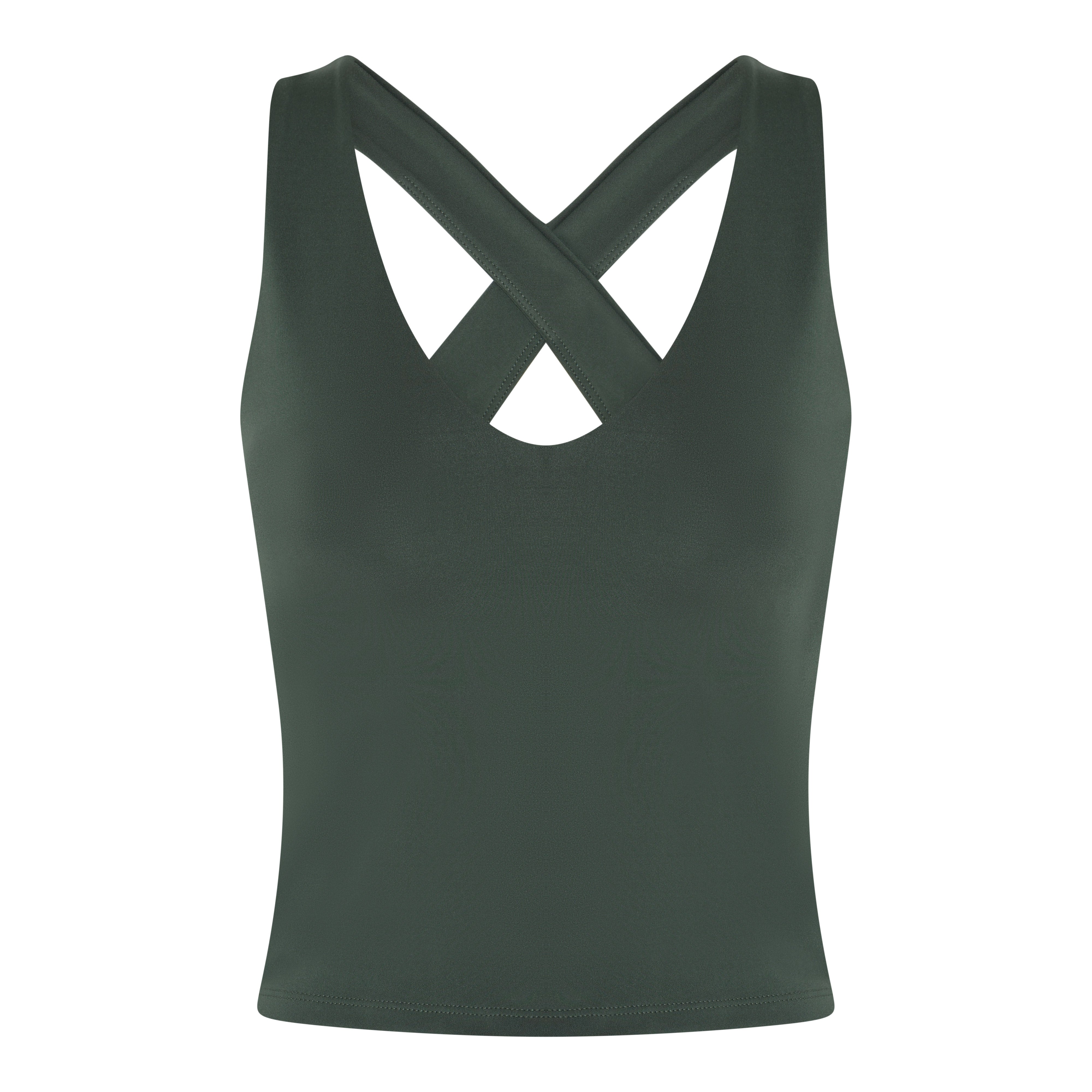 Float Zoe Tank, Cross-Back, Jungle
