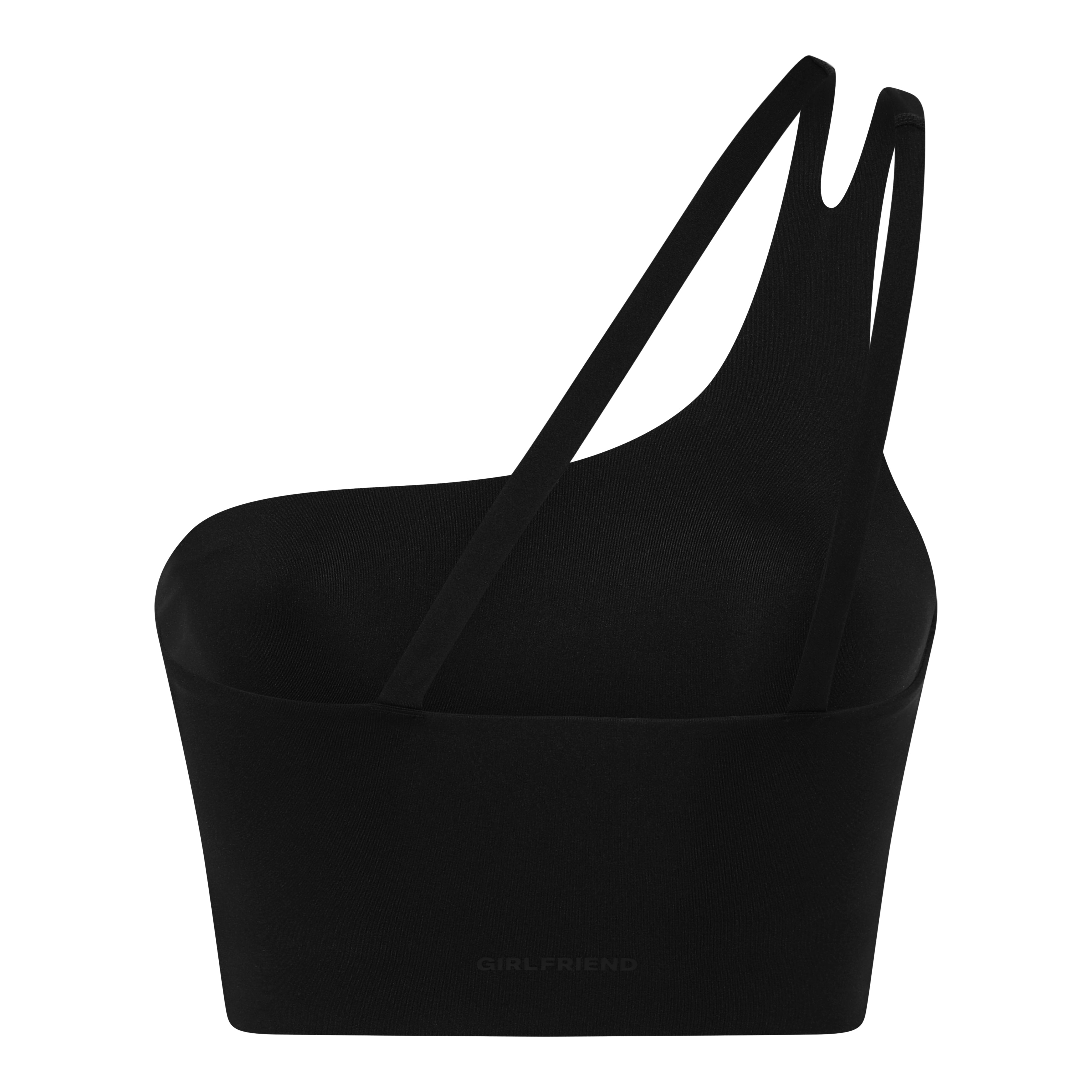 Uma One Shoulder Bra, Black