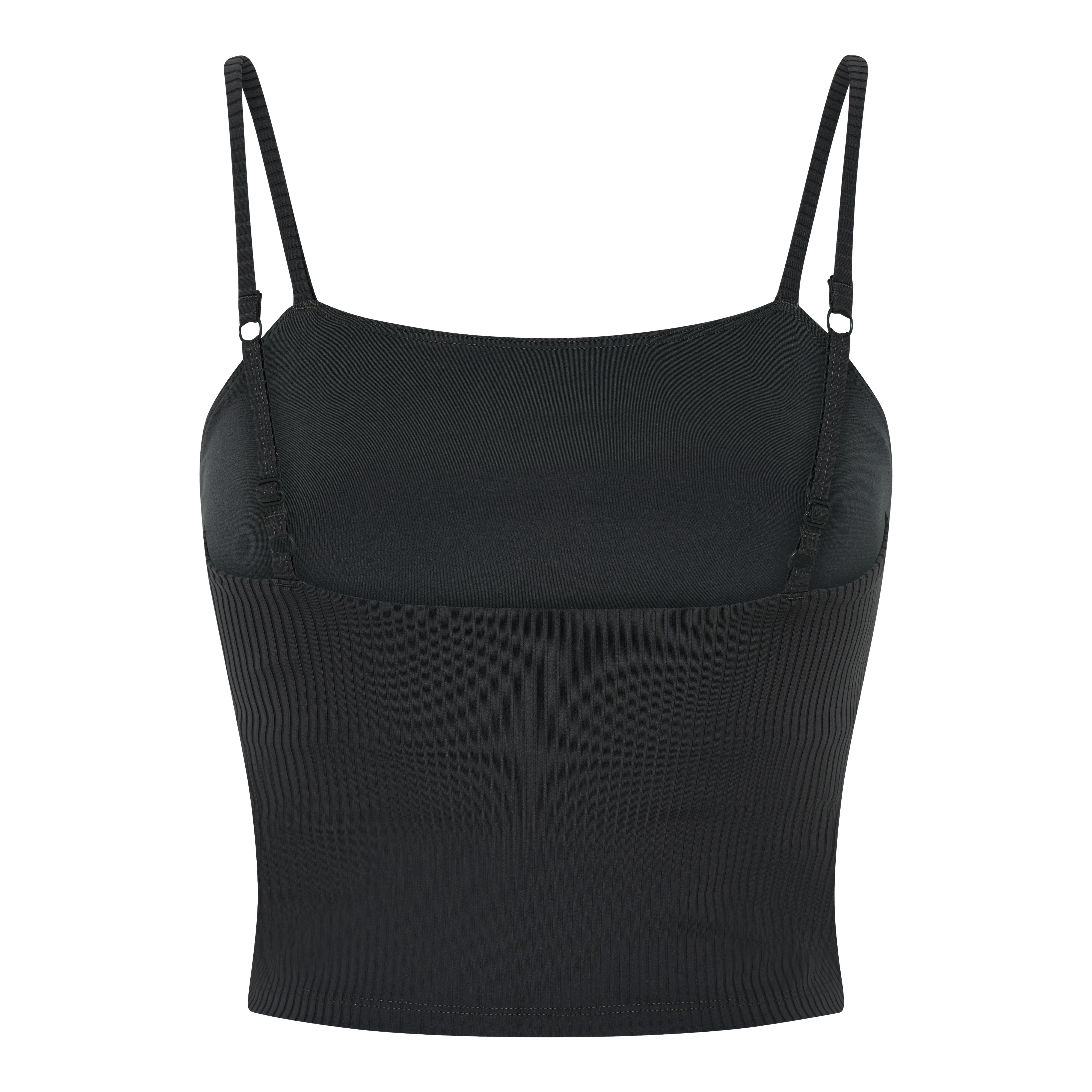 Rib Cami Top, Black