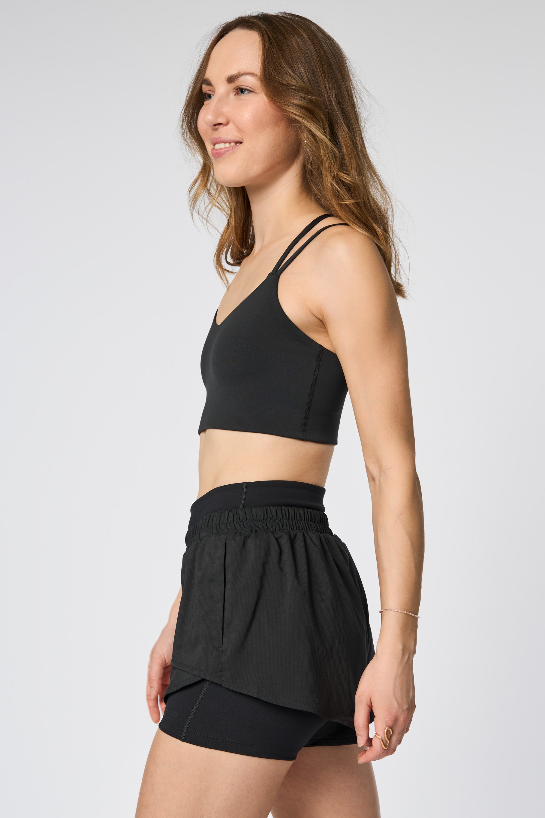 Float Noah Strappy Bra, Black