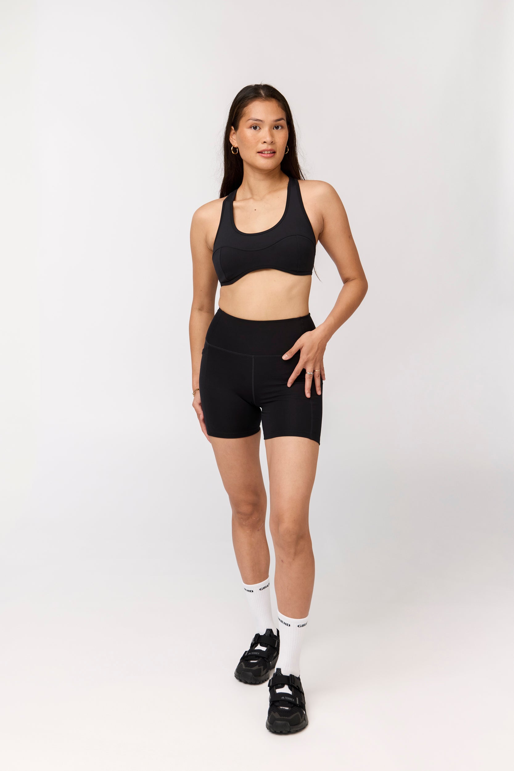 Connie Curved Bra, Black