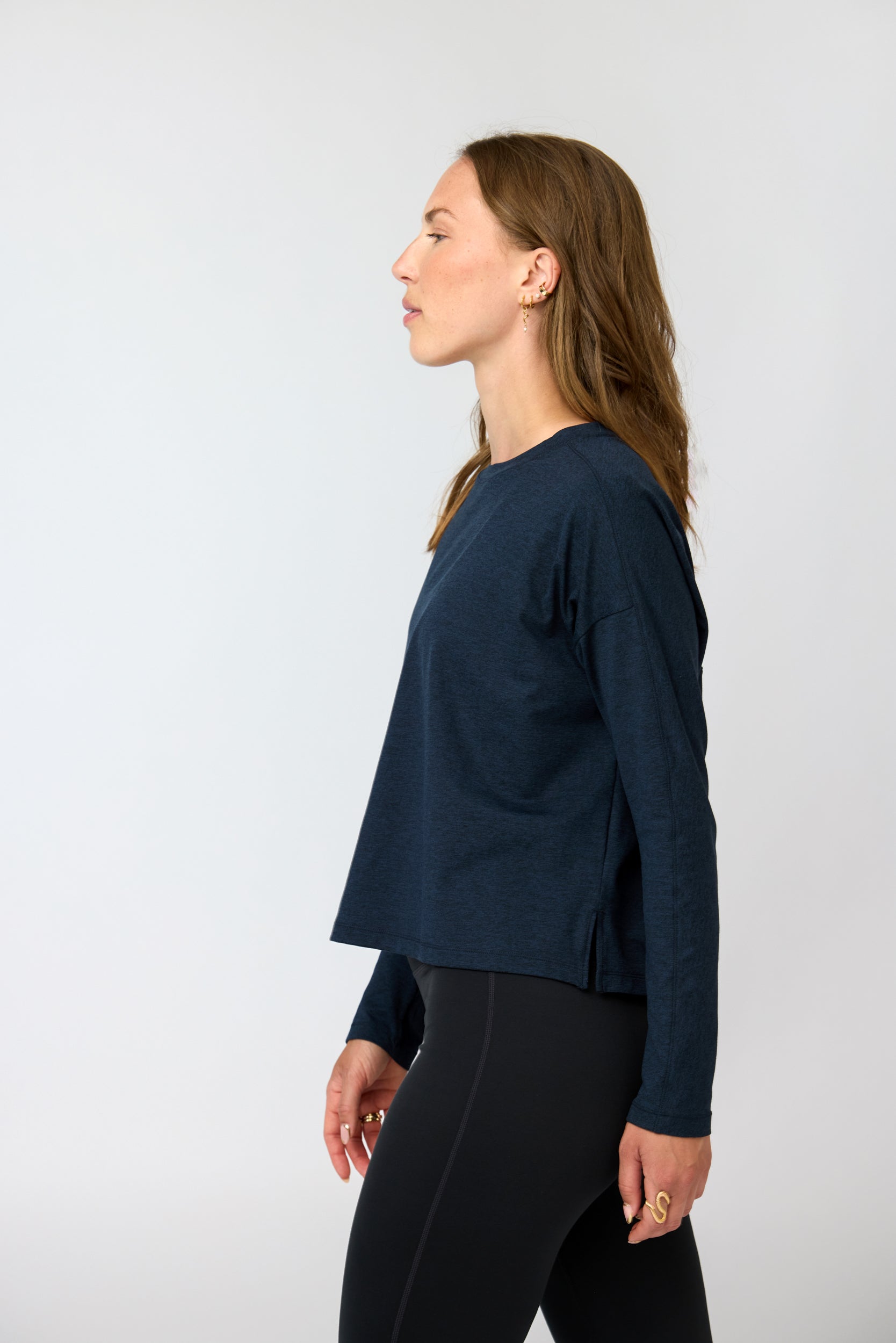 Reset Long Sleeve Tee, Midnight