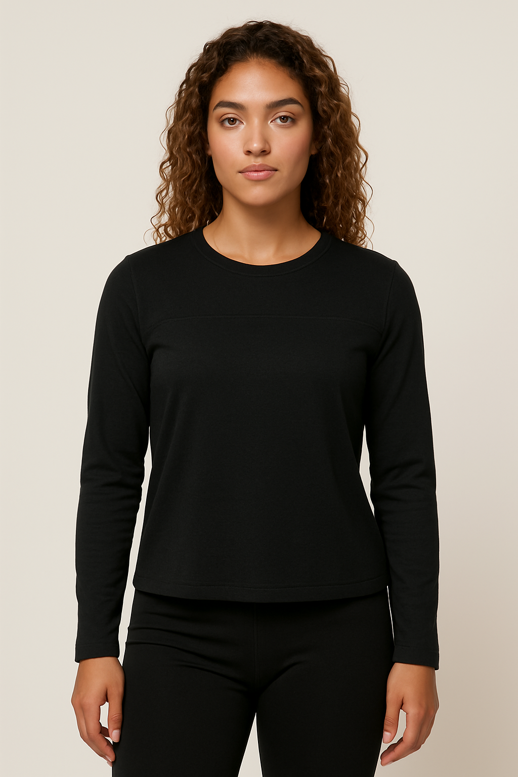 Reset Long Sleeve Tee, Black
