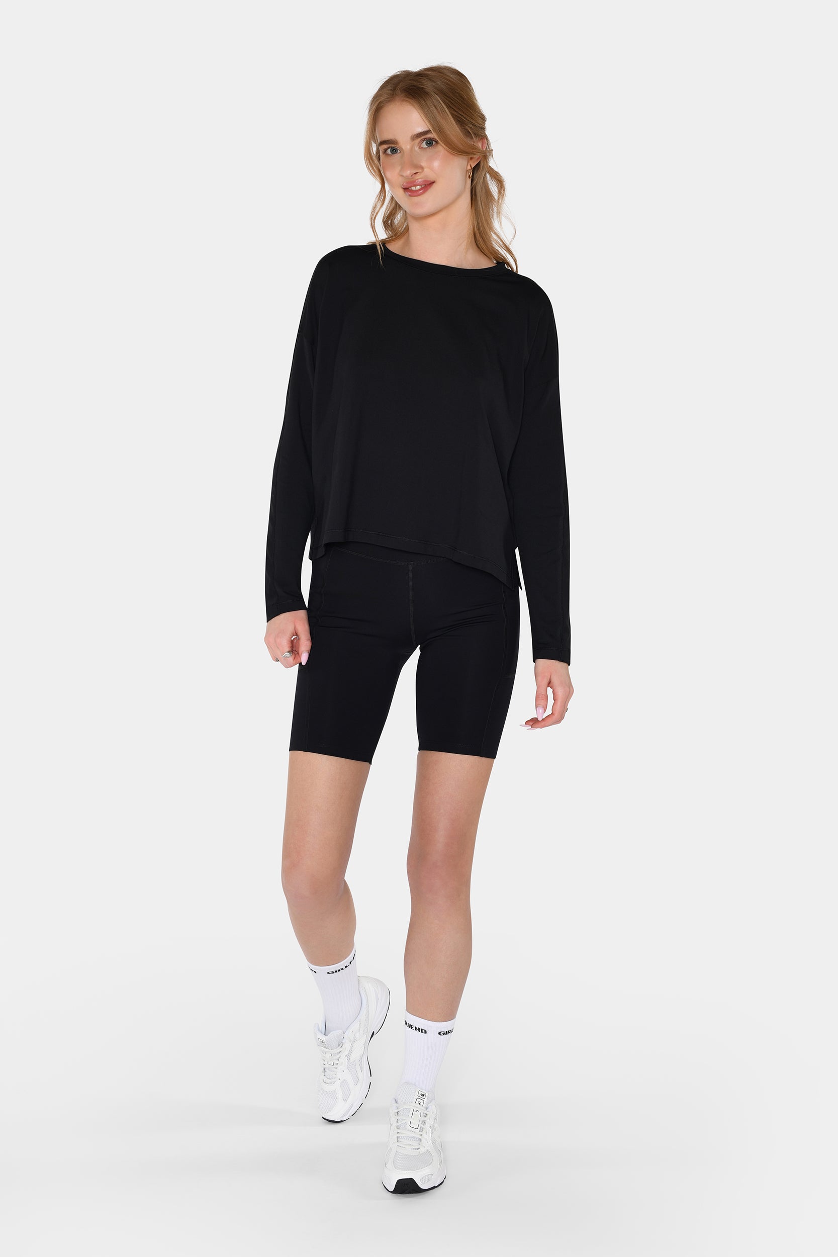 Reset Long Sleeve Tee, Black