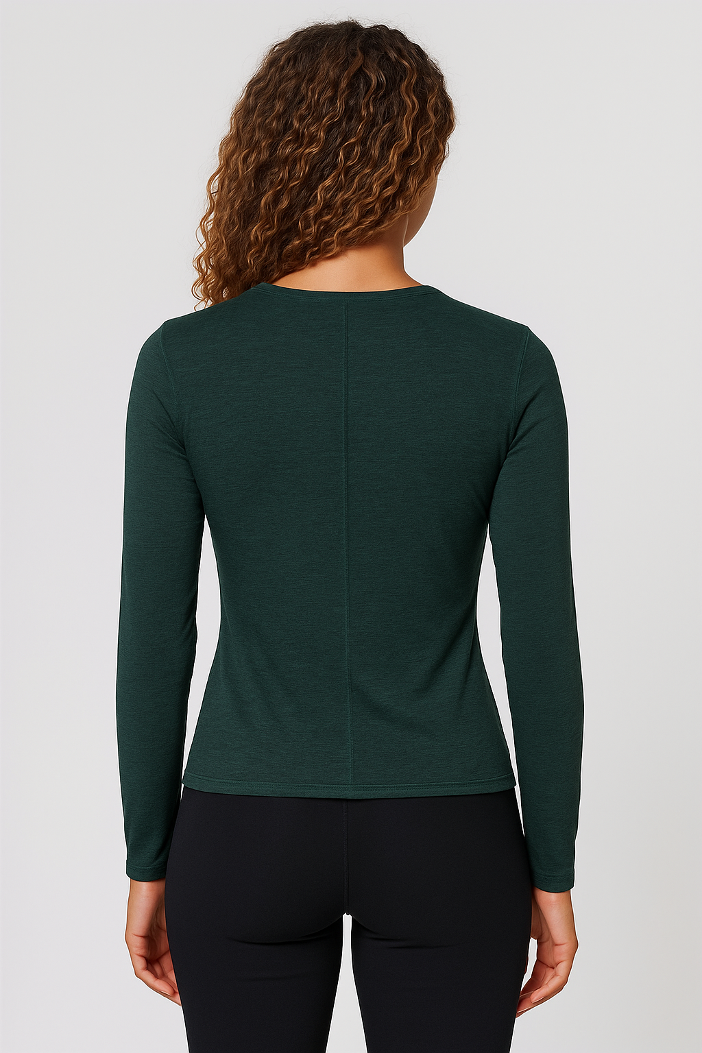 Reset Fitted Long Sleeve Tee, Moss