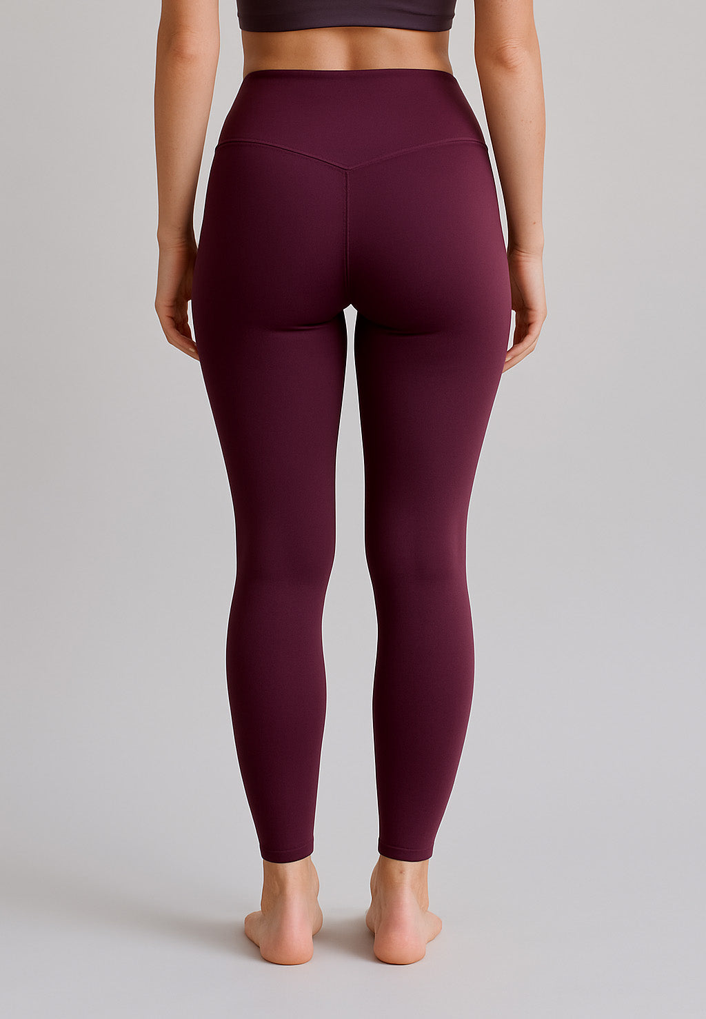 Compressive High-Rise Legging Long Plum
