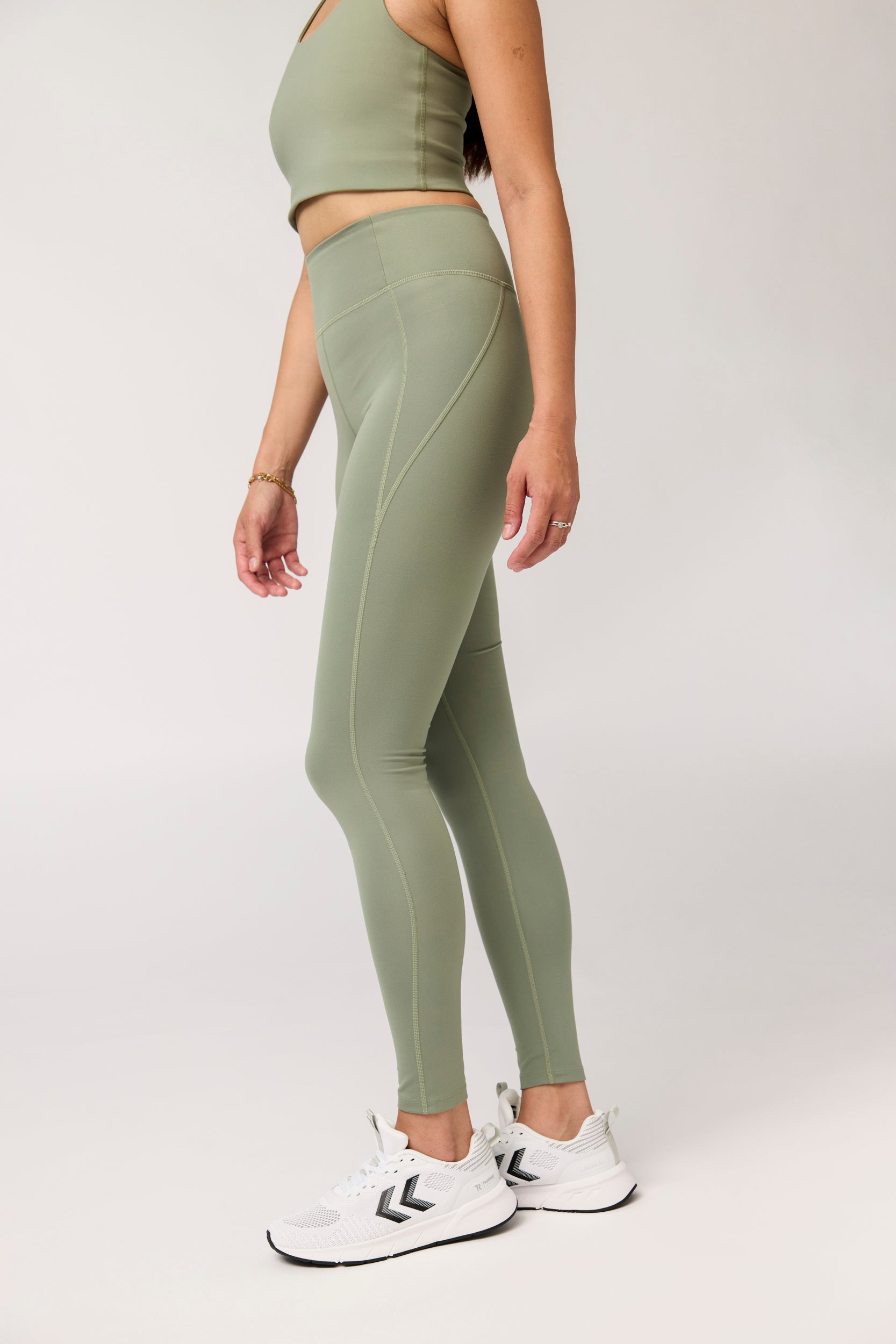Compressive High-Rise Legging, Long, Leaf