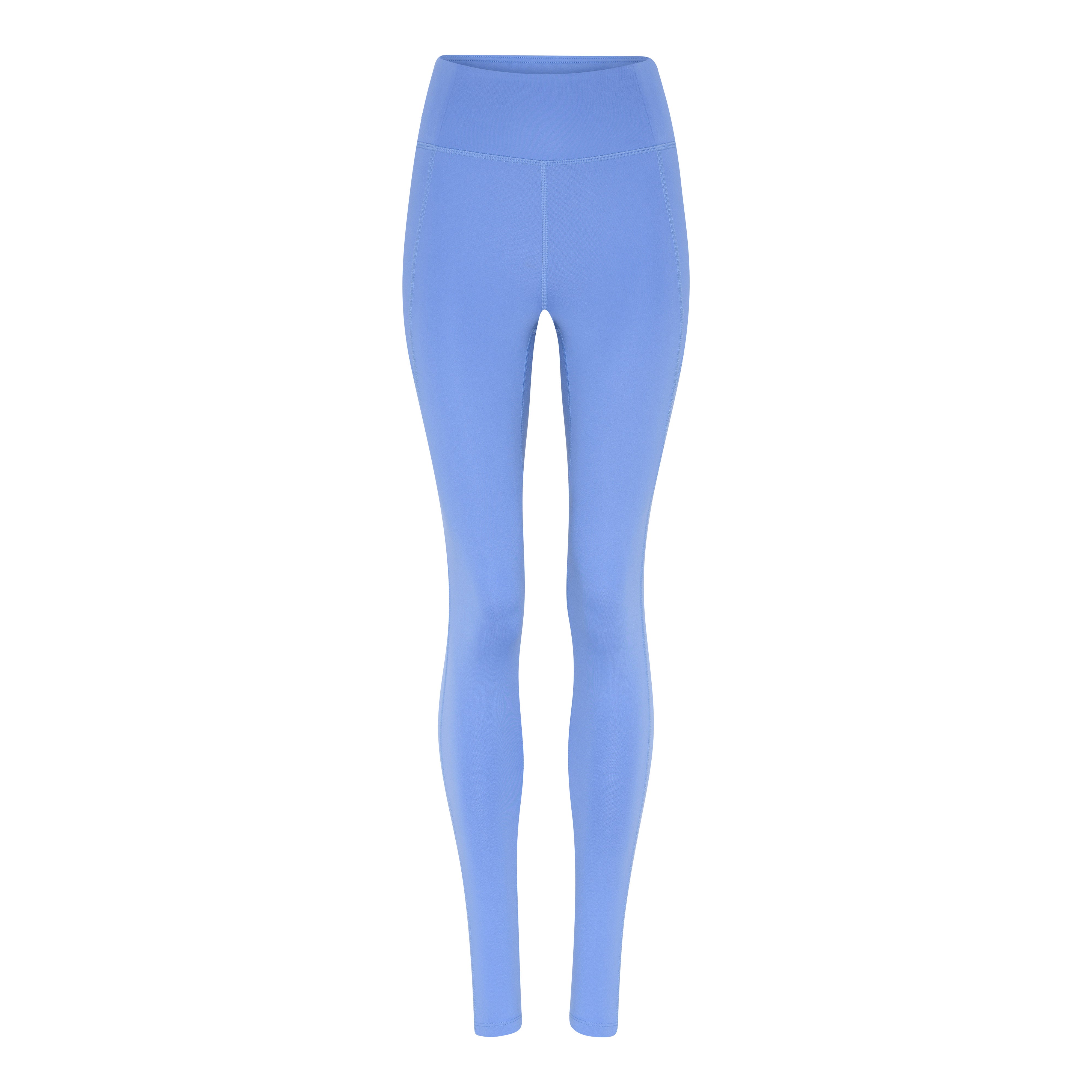 Compressive High-Rise Legging, Long, Periwinkle