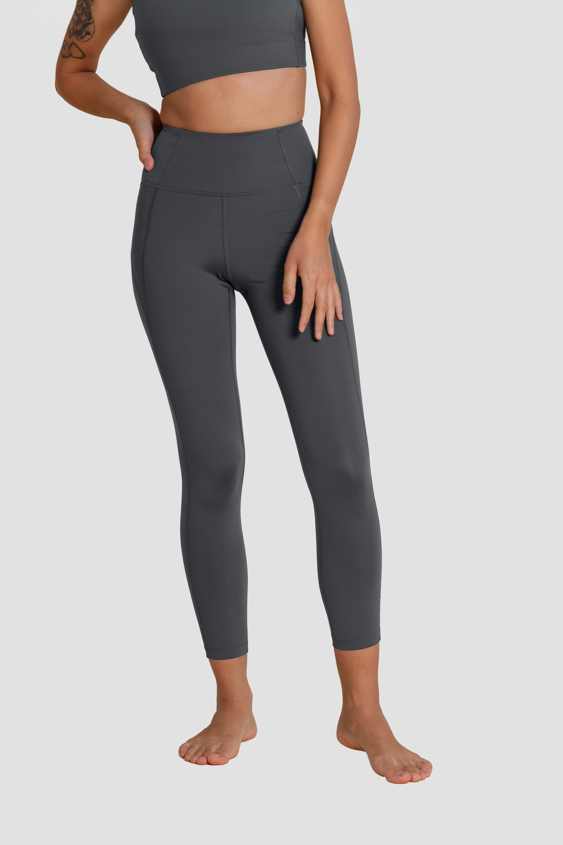 Compressive High-Rise Legging, 7/8, Moon