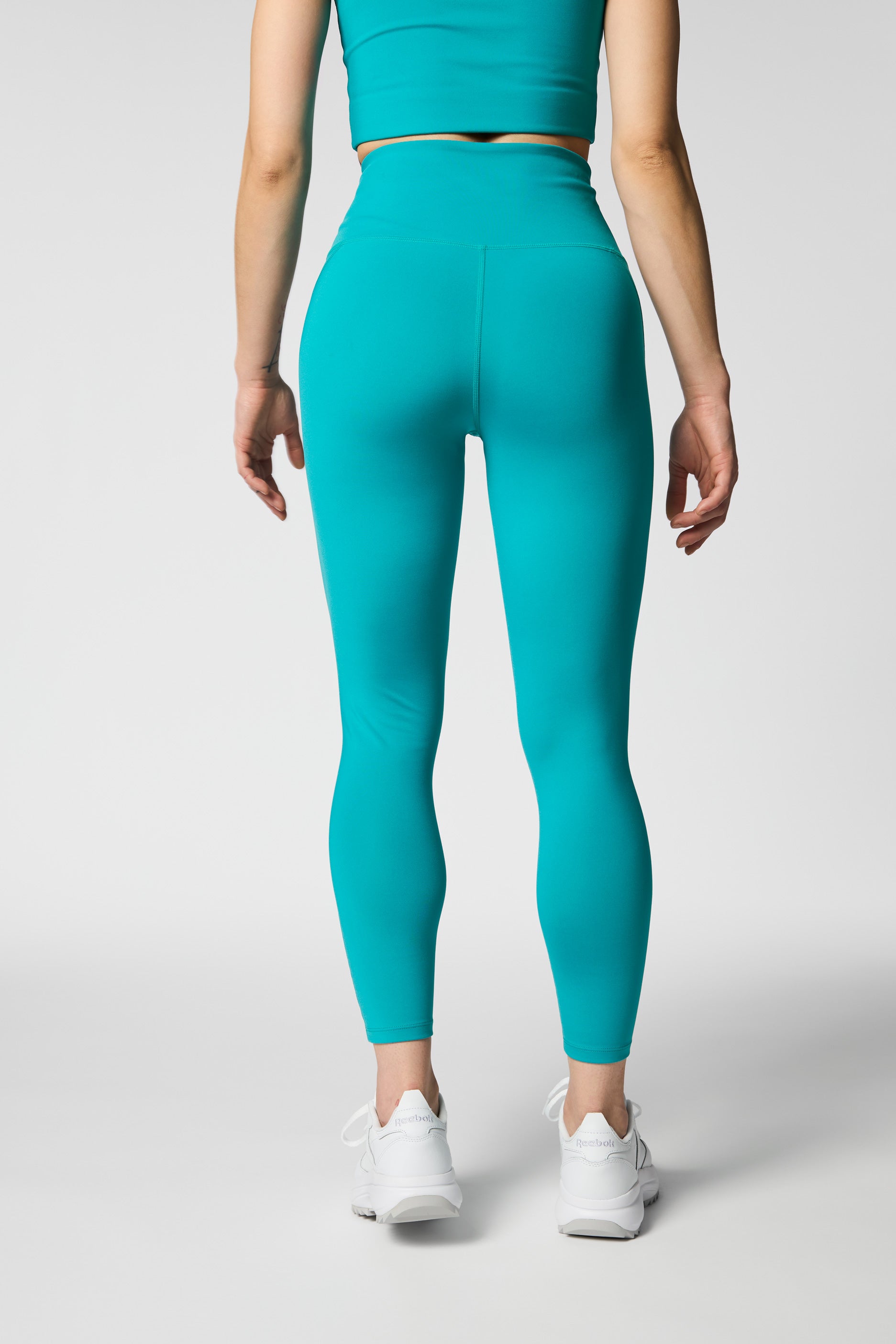 Compressive High-Rise Legging, 7/8, Peacock