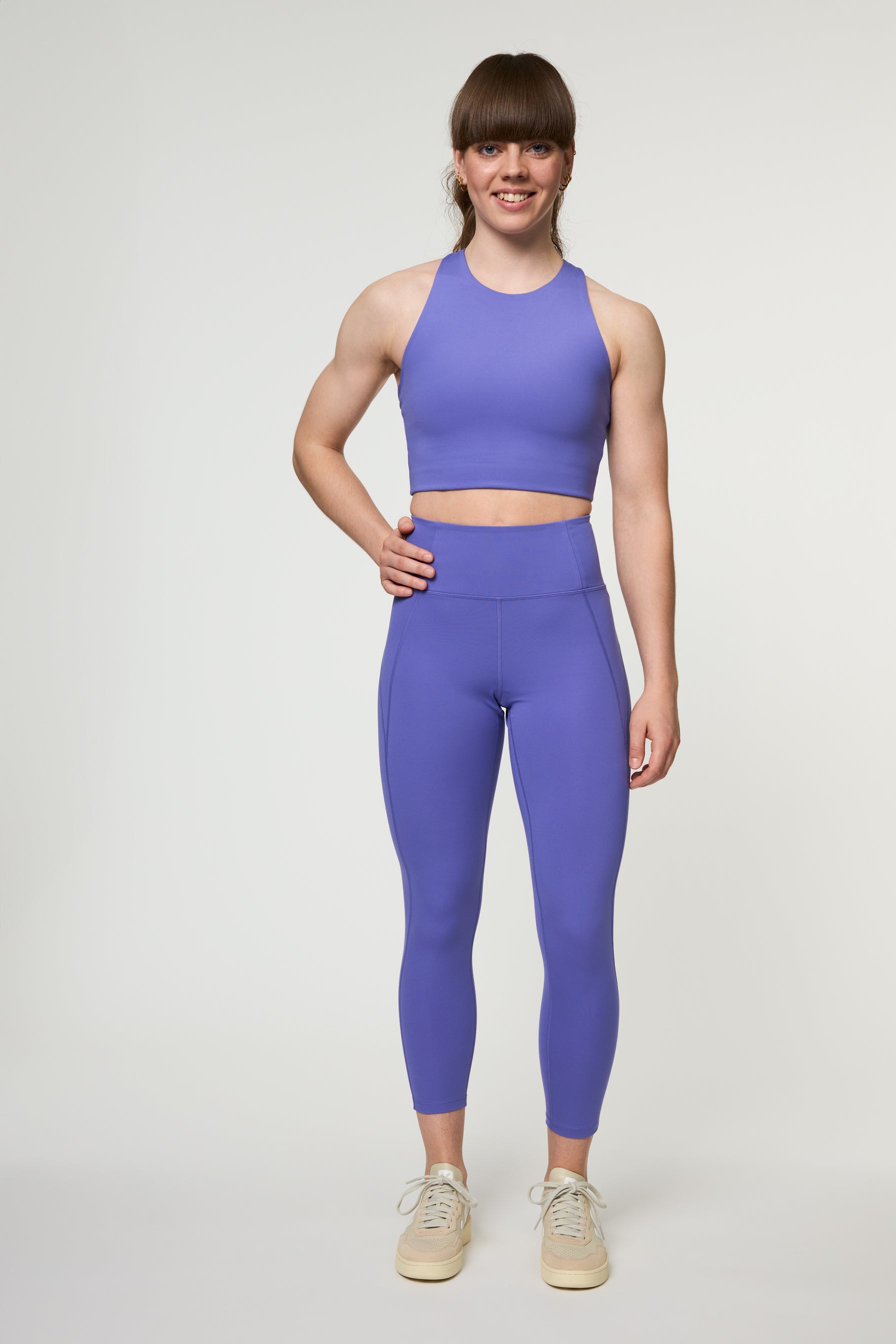 Compressive High-Rise Legging, 7/8, Wild Iris