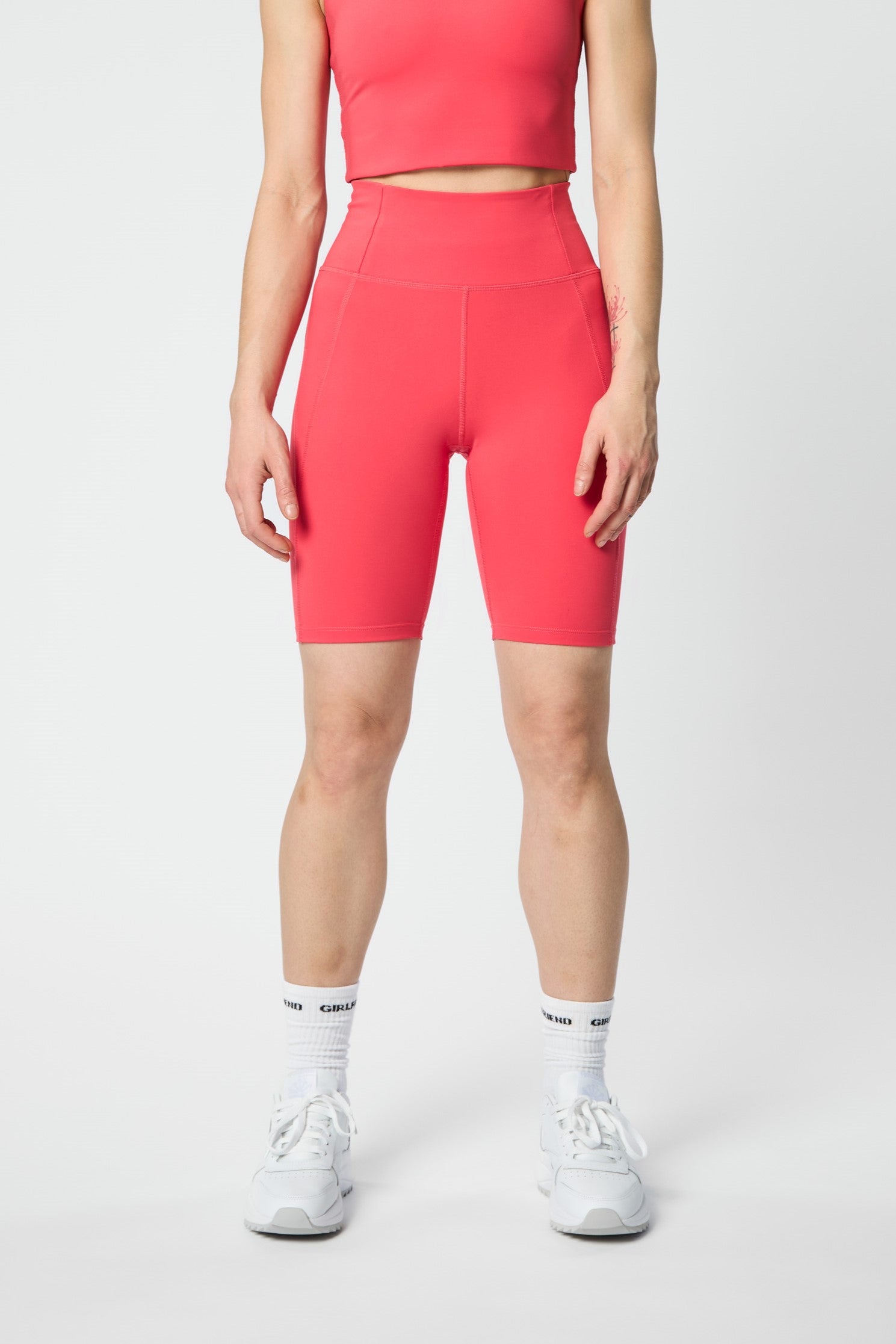 Compressive High-Rise Bike Shorts Geranium