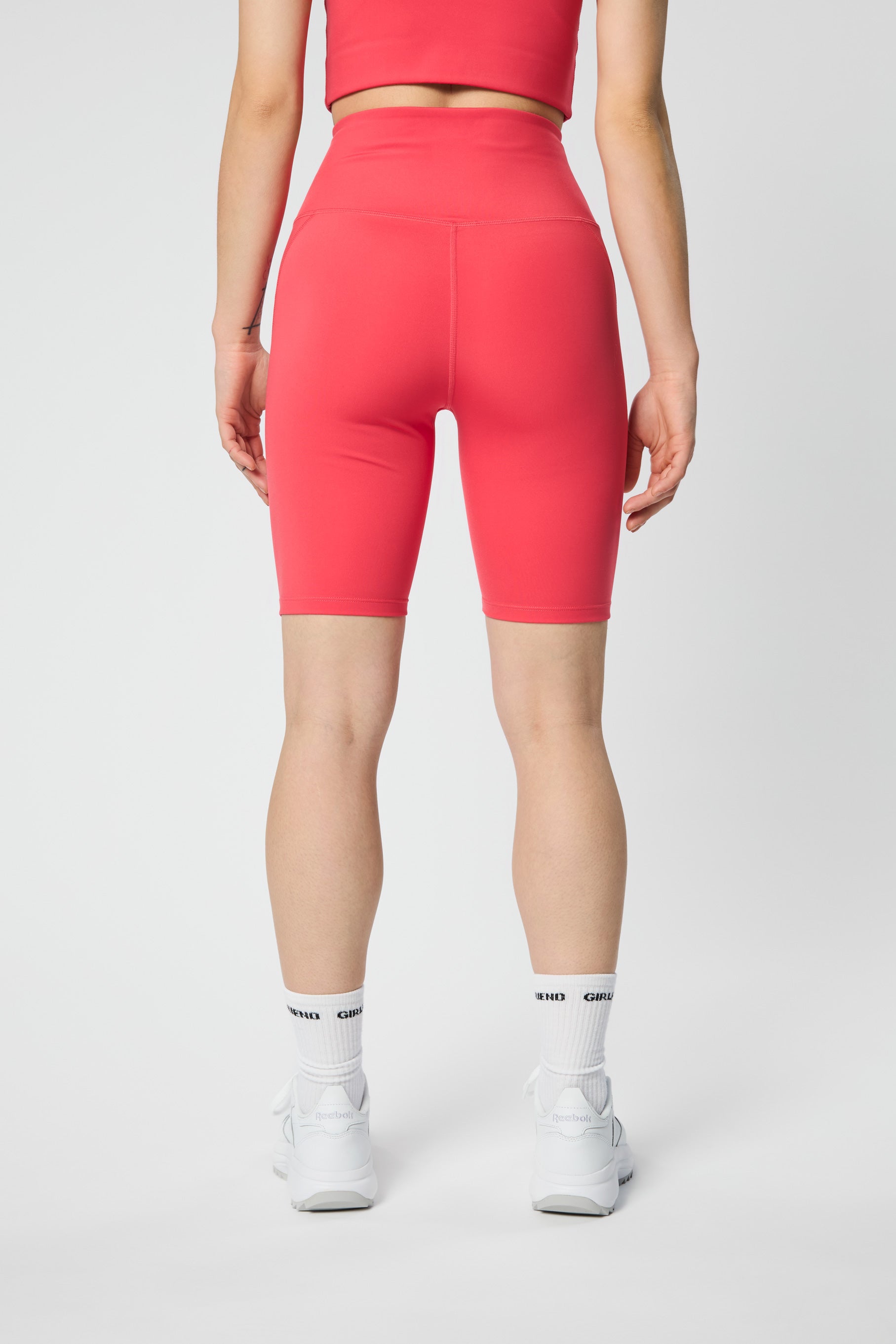 Compressive High-Rise Bike Shorts Geranium