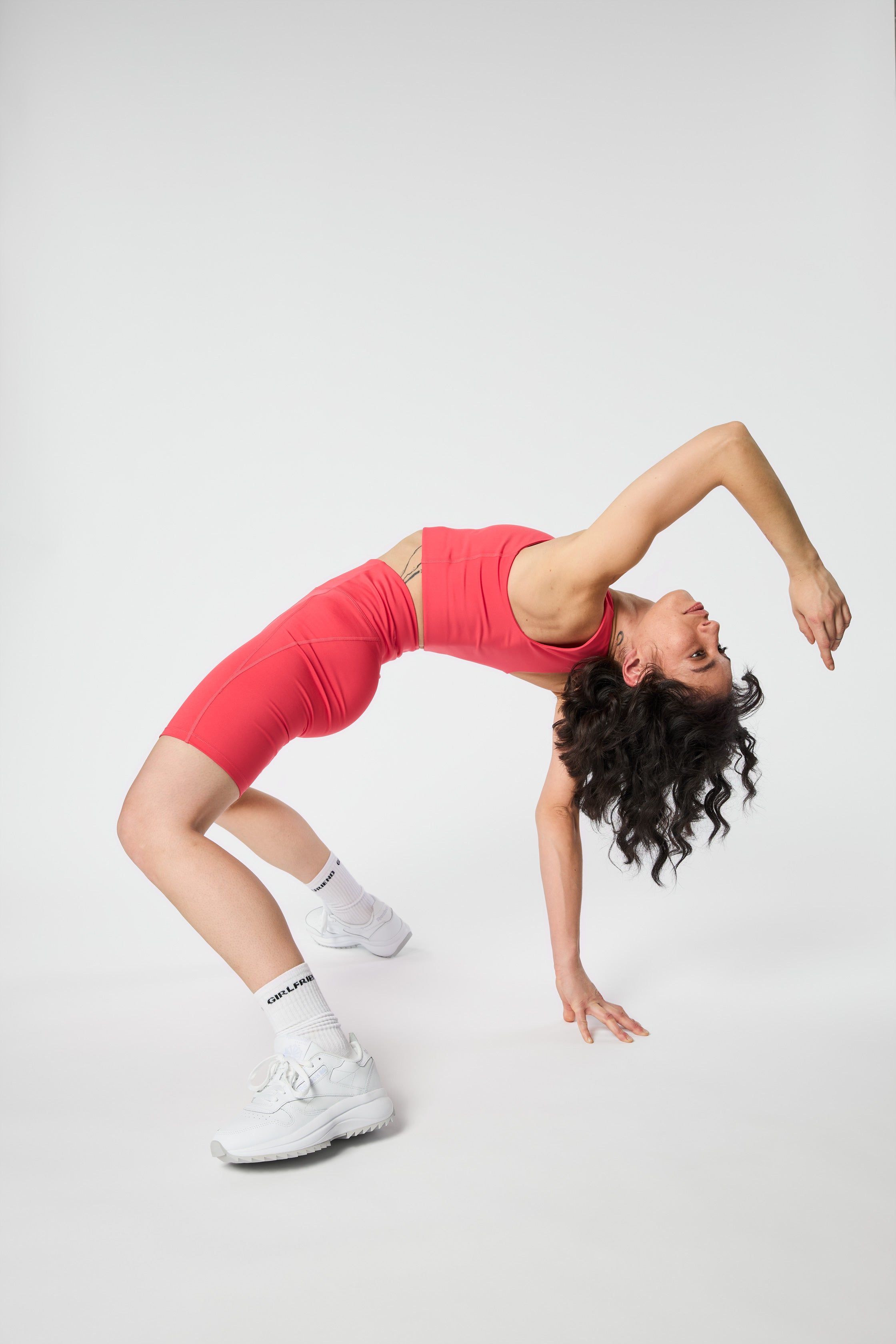 Compressive High-Rise Bike Shorts Geranium