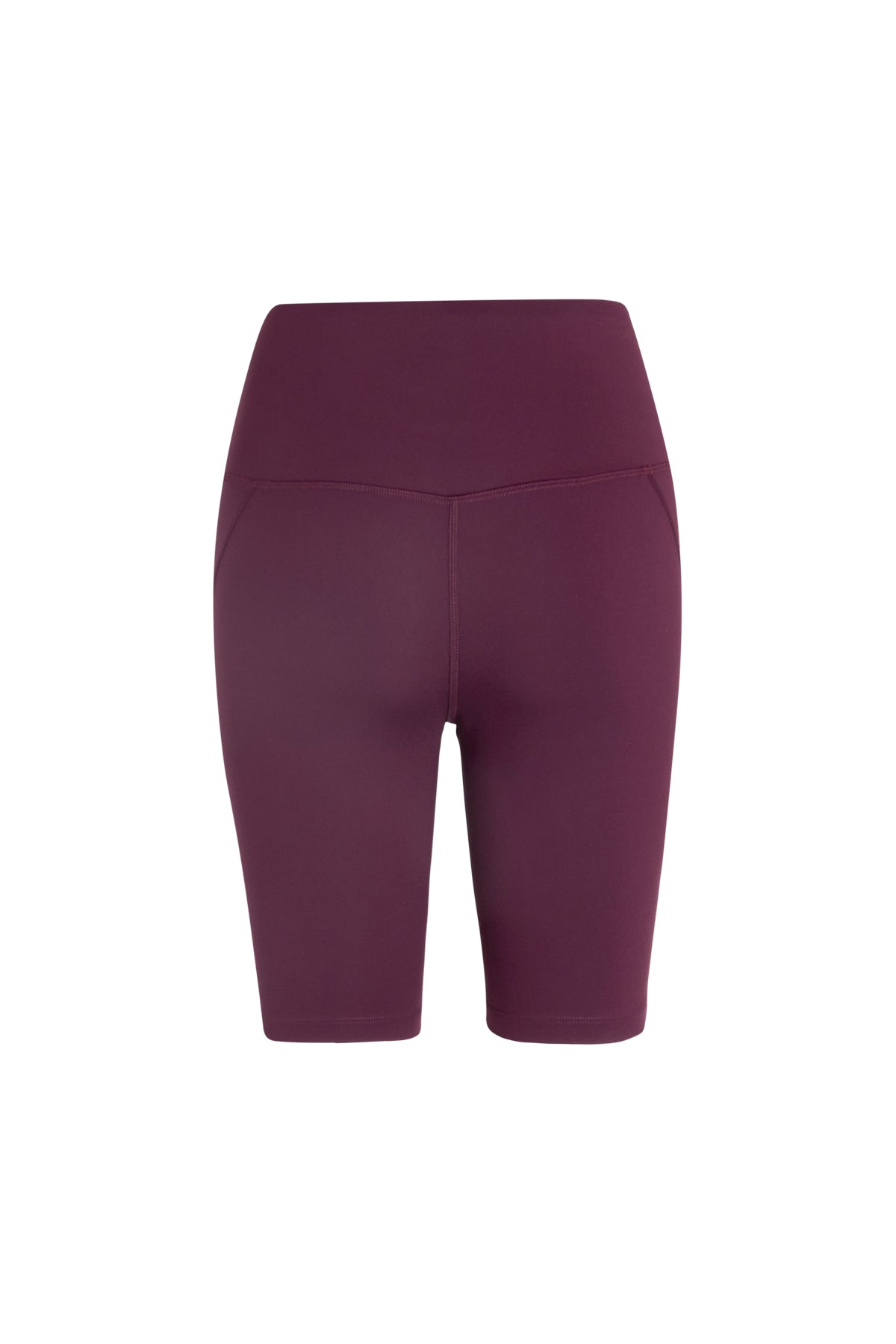 Compressive High-Rise Bike Shorts, Plum