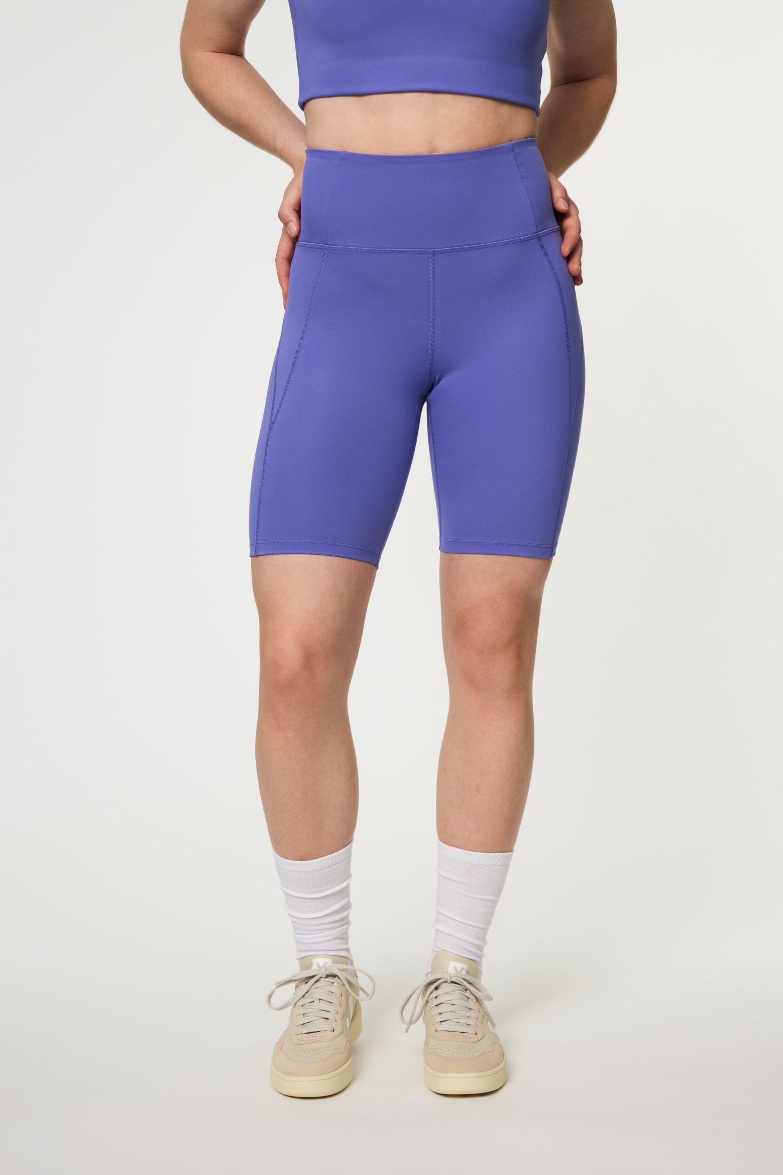 Compressive High-Rise Bike Shorts, Wild Iris