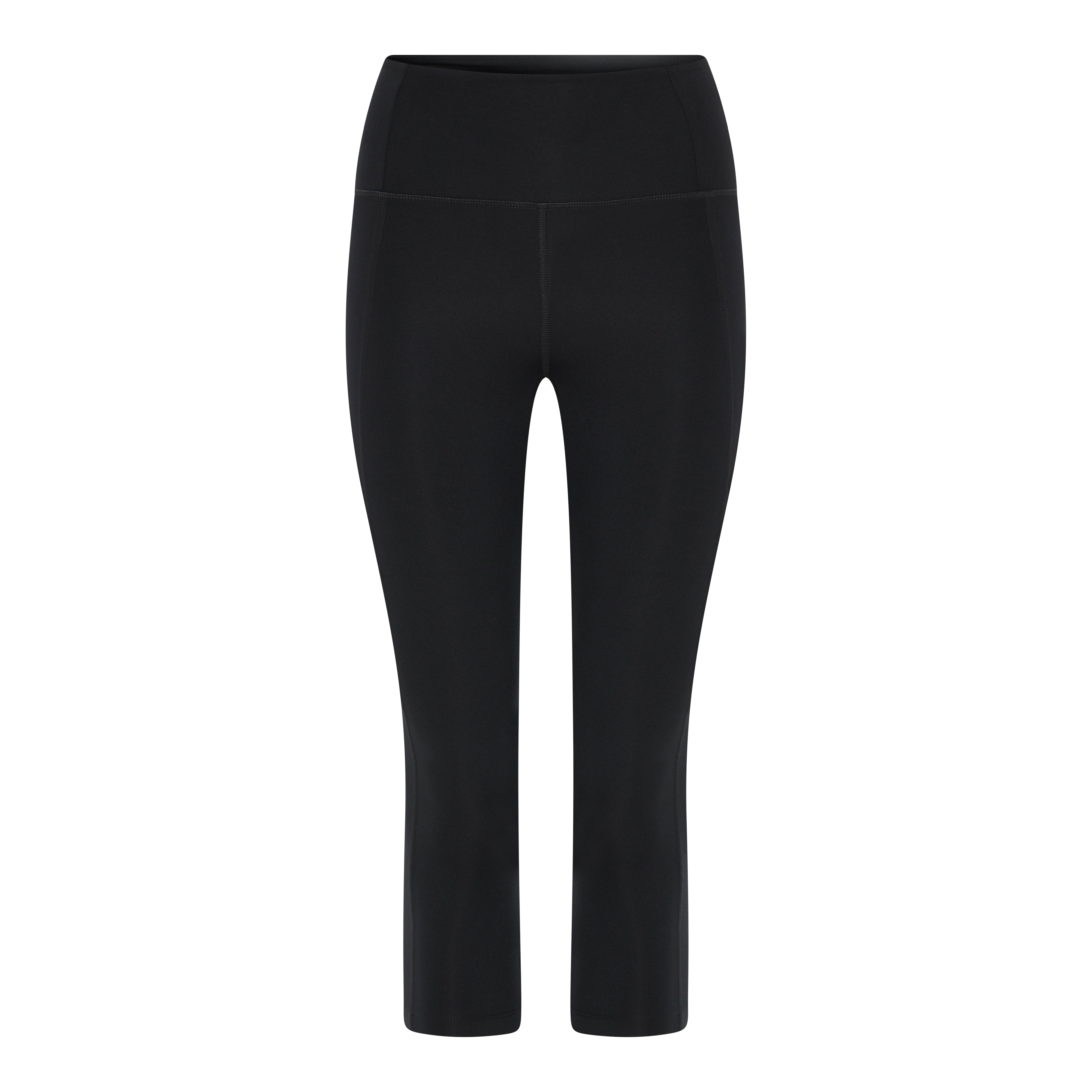 Compressive High-Rise Legging, Capri, Black