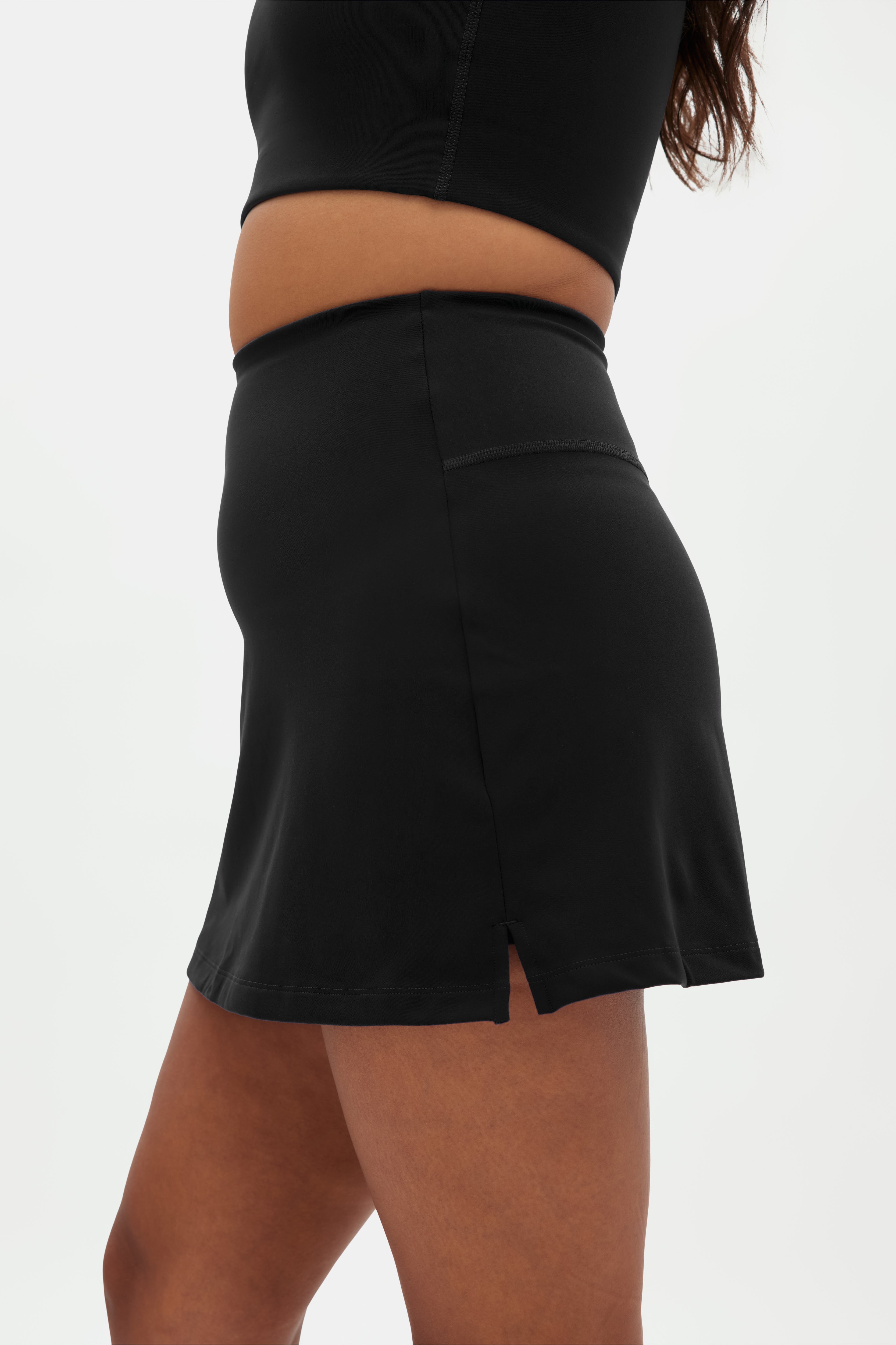 The Skort, High-Rise, Black