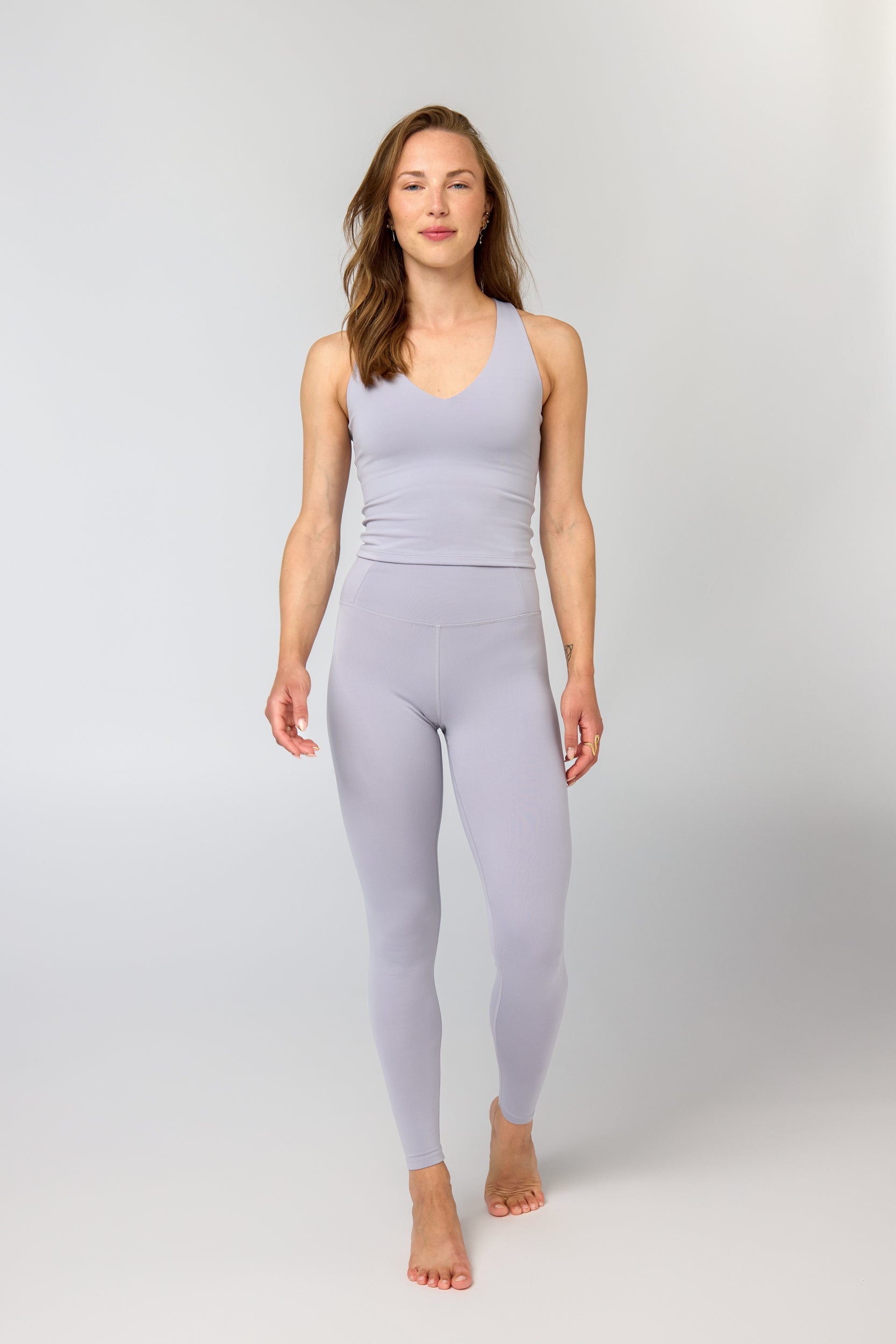 Float High-Rise Legging, Long, Lavender Gem