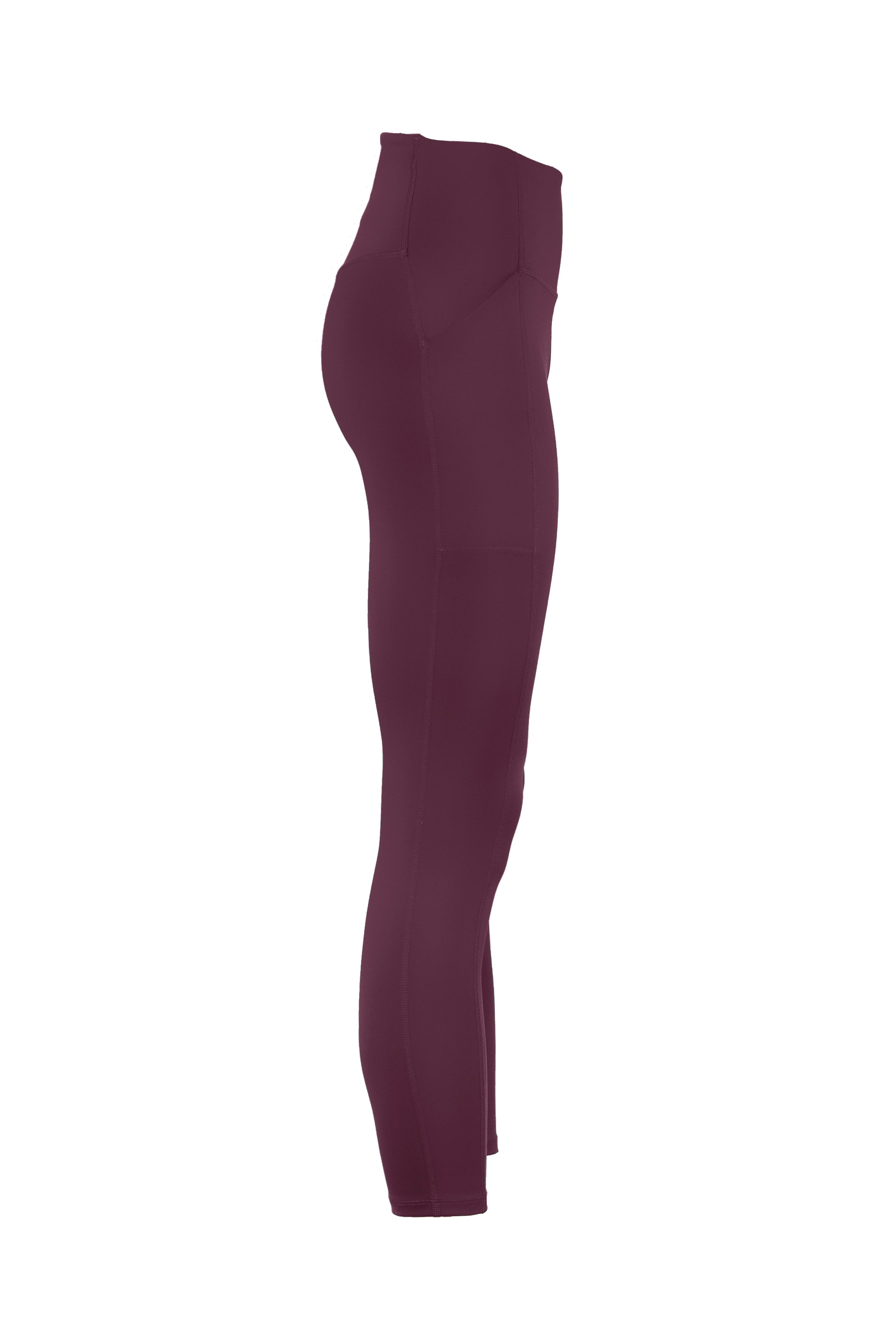 Pocket High-Rise Legging, 7/8, Plum