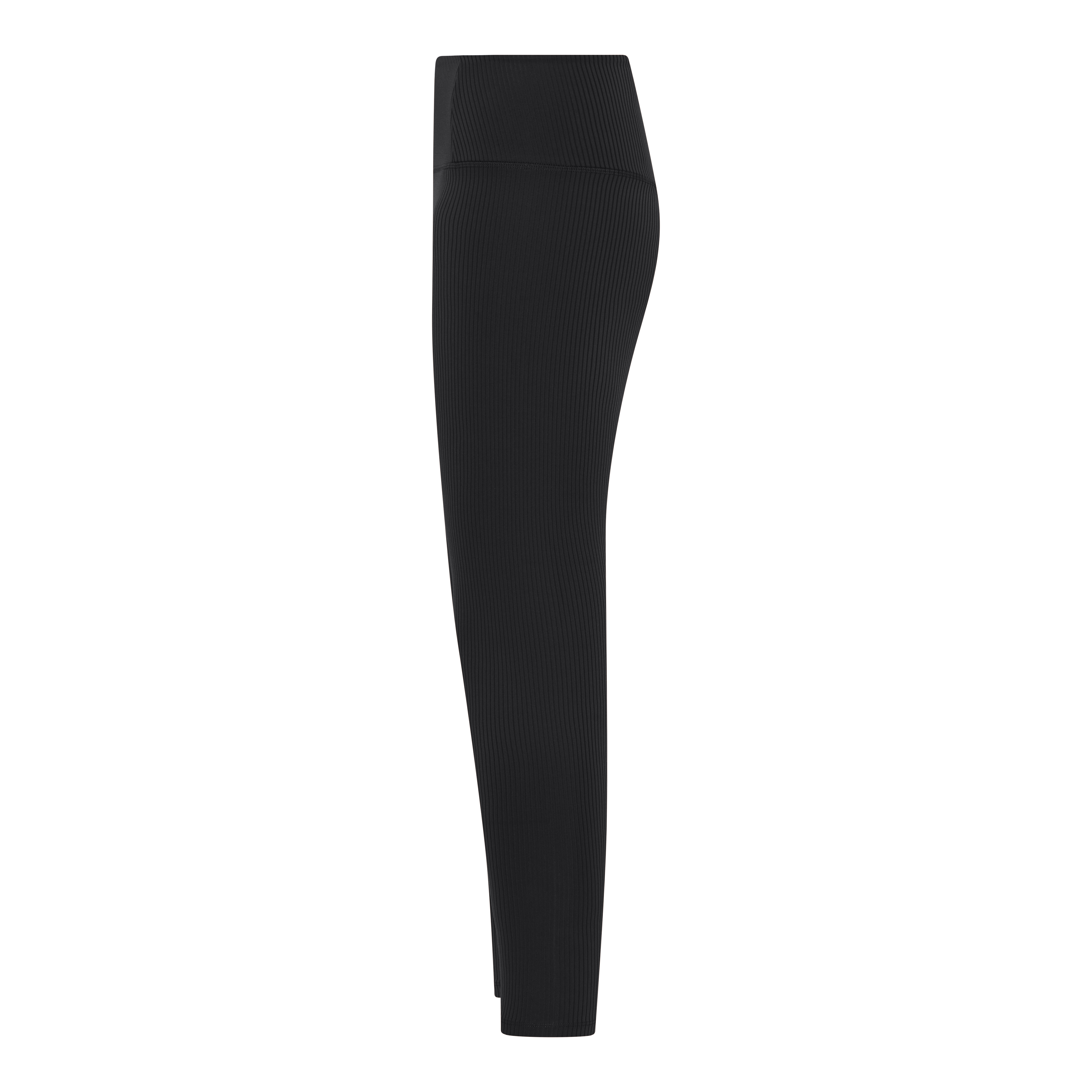 Rib High-Rise Legging, 7/8, Black
