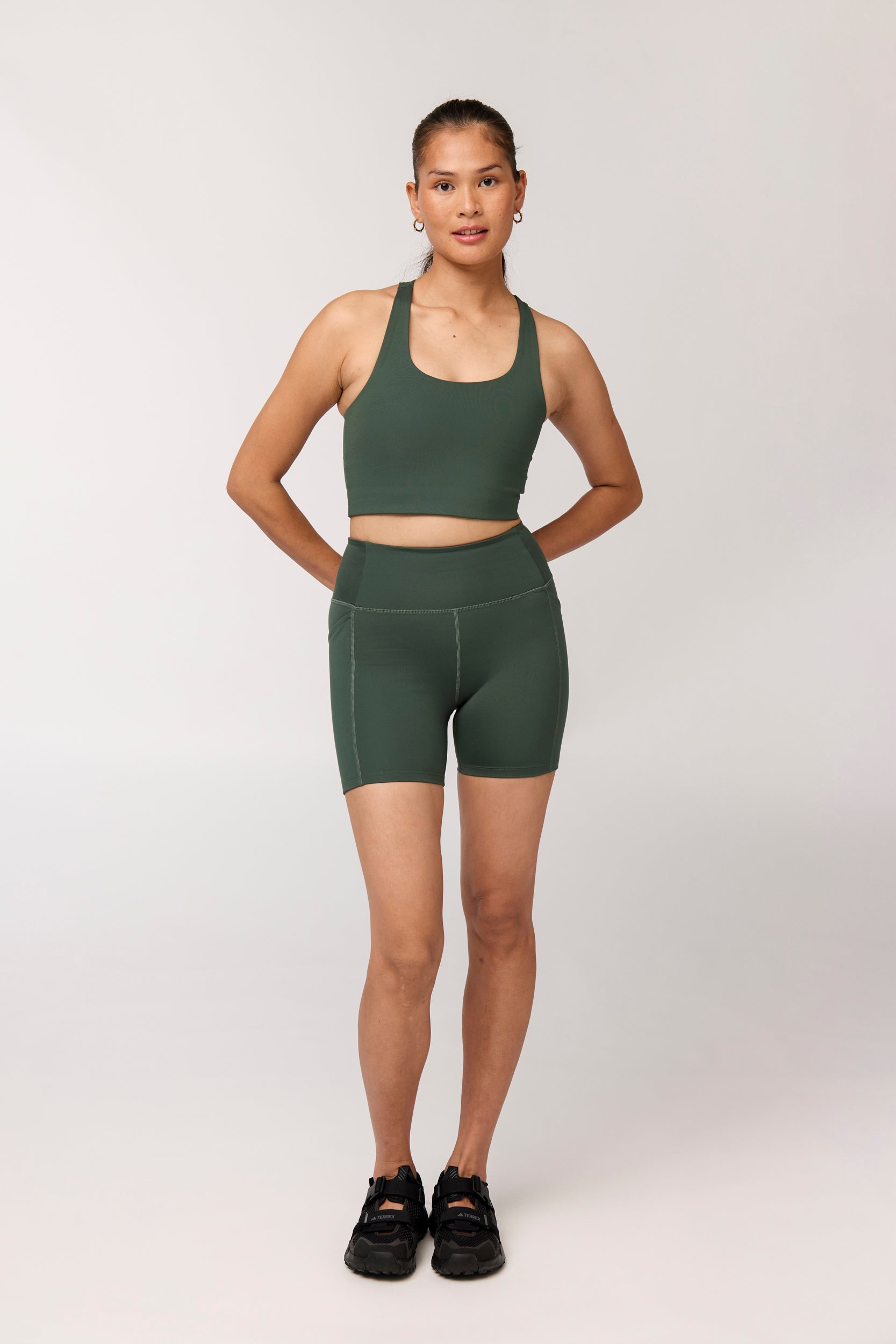 Pocket High-Rise Run Shorts, Jungle