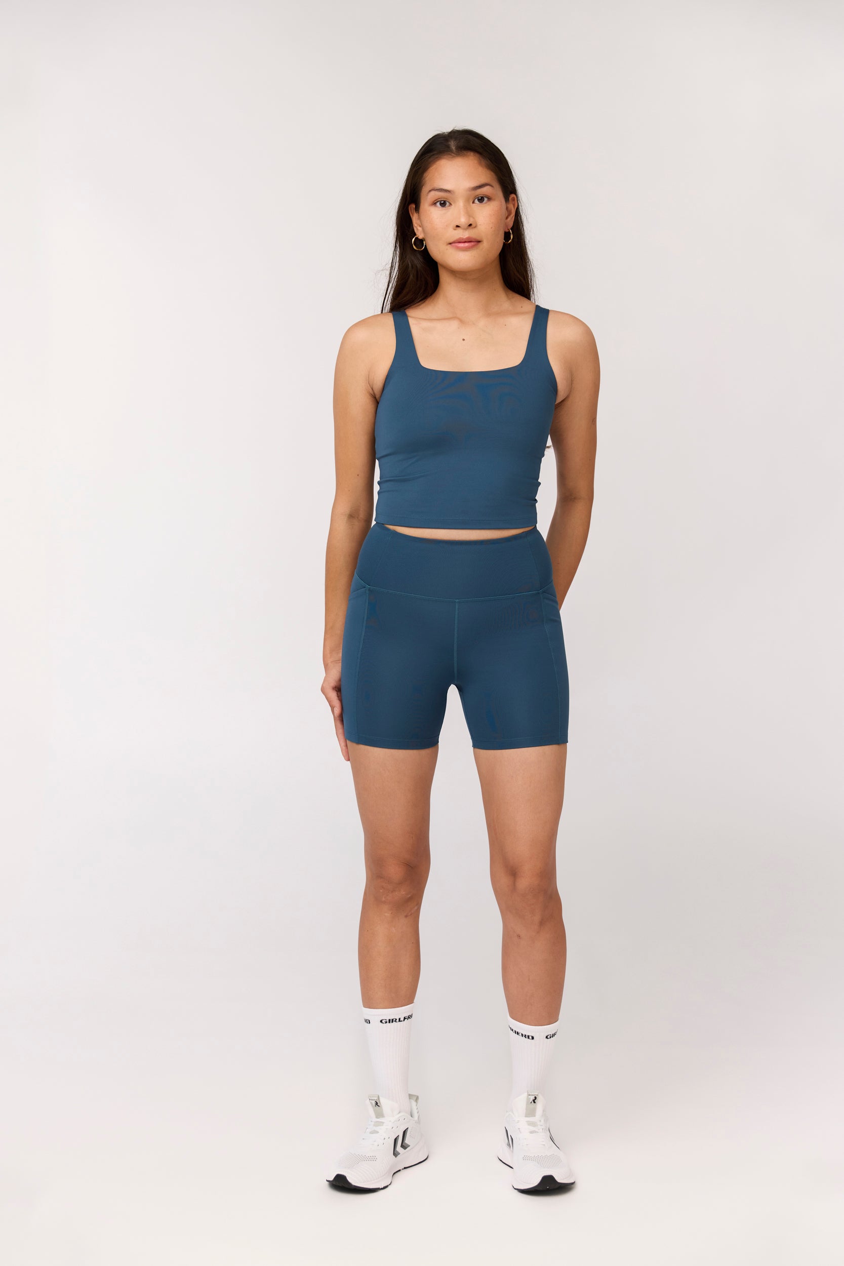 Pocket High-Rise Run Shorts, Ink