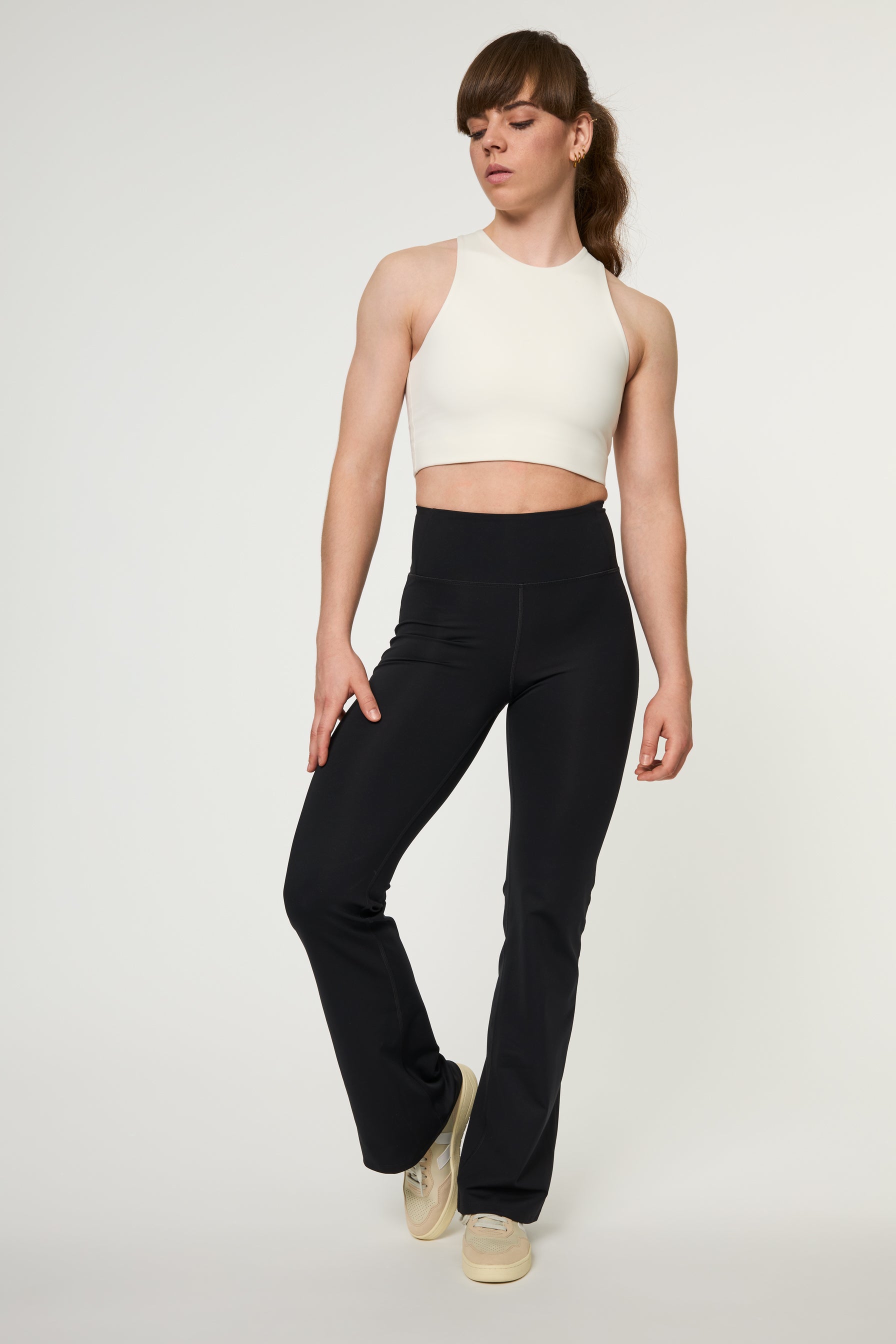 Compressive Flare Legging, Black