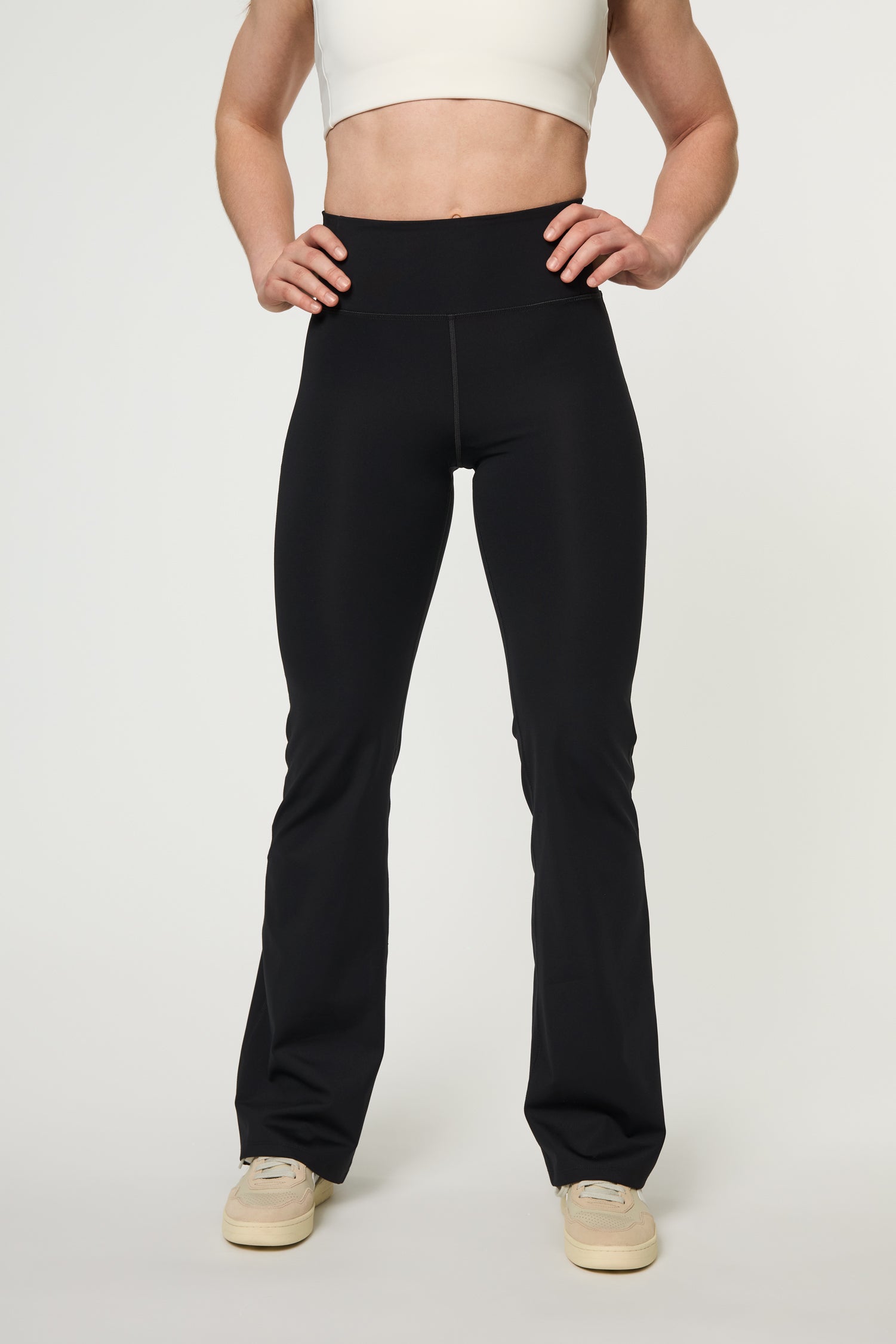 Compressive Flare Legging, Black