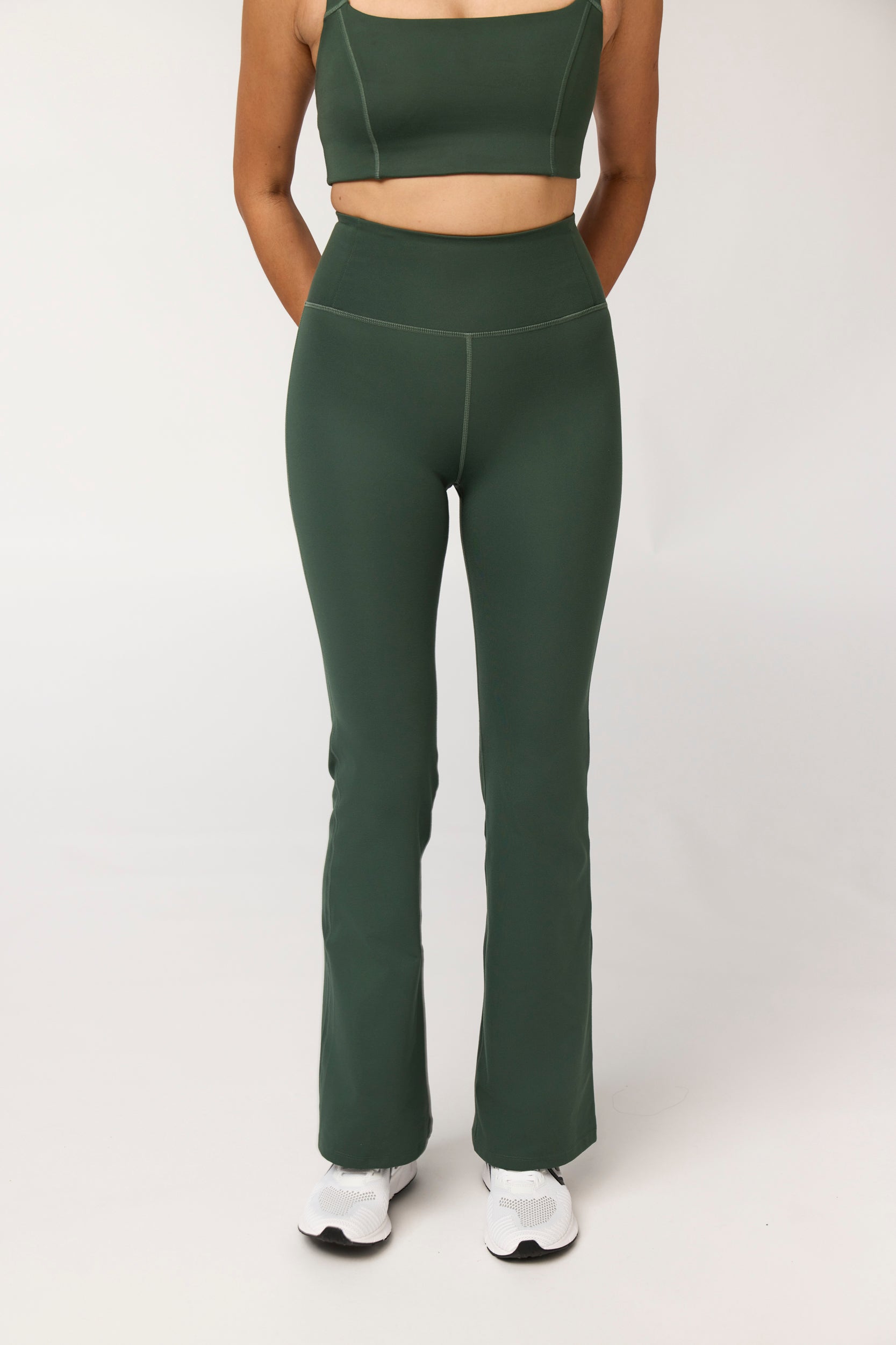 Compressive Flare Legging, Jungle