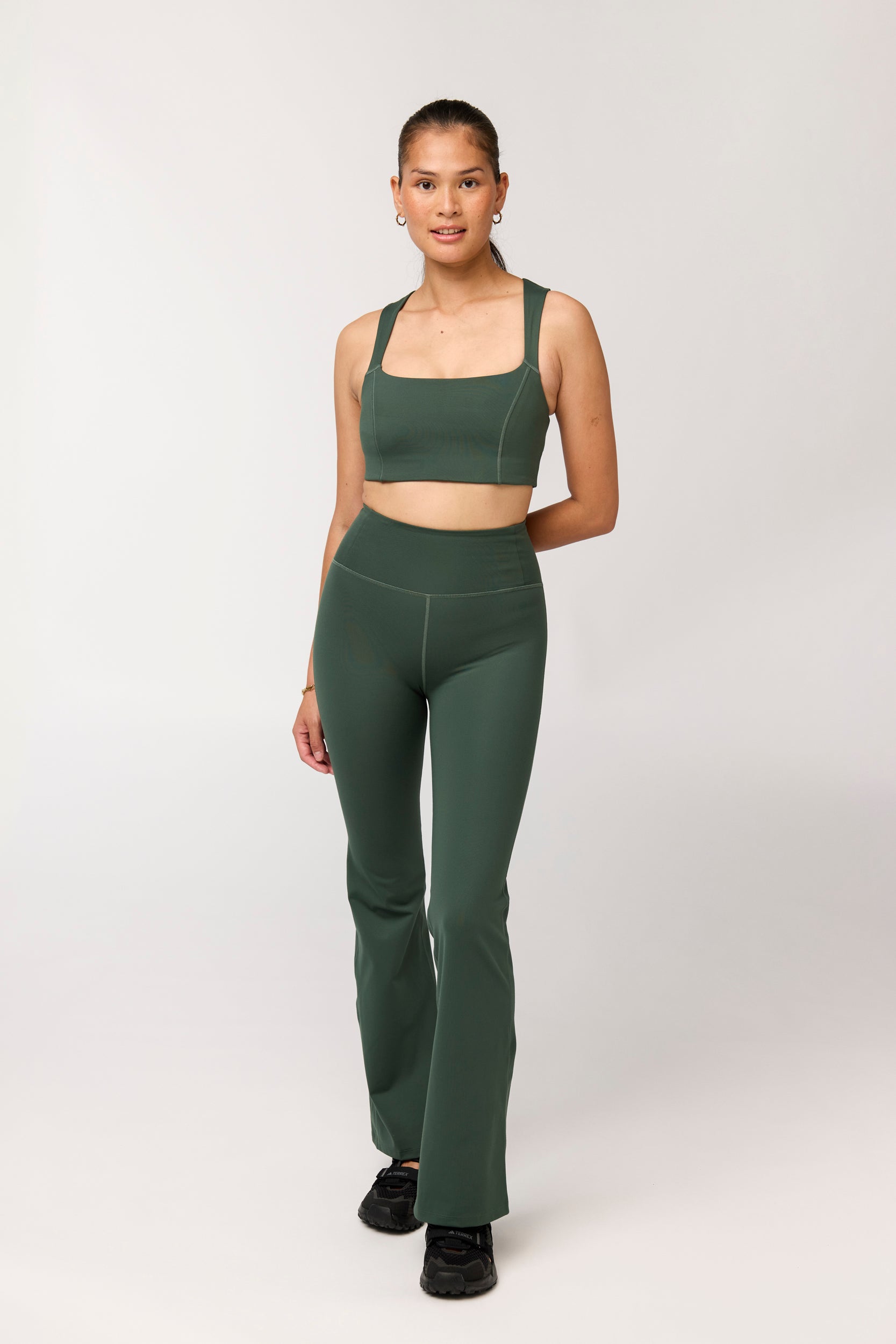 Compressive Flare Legging, Jungle