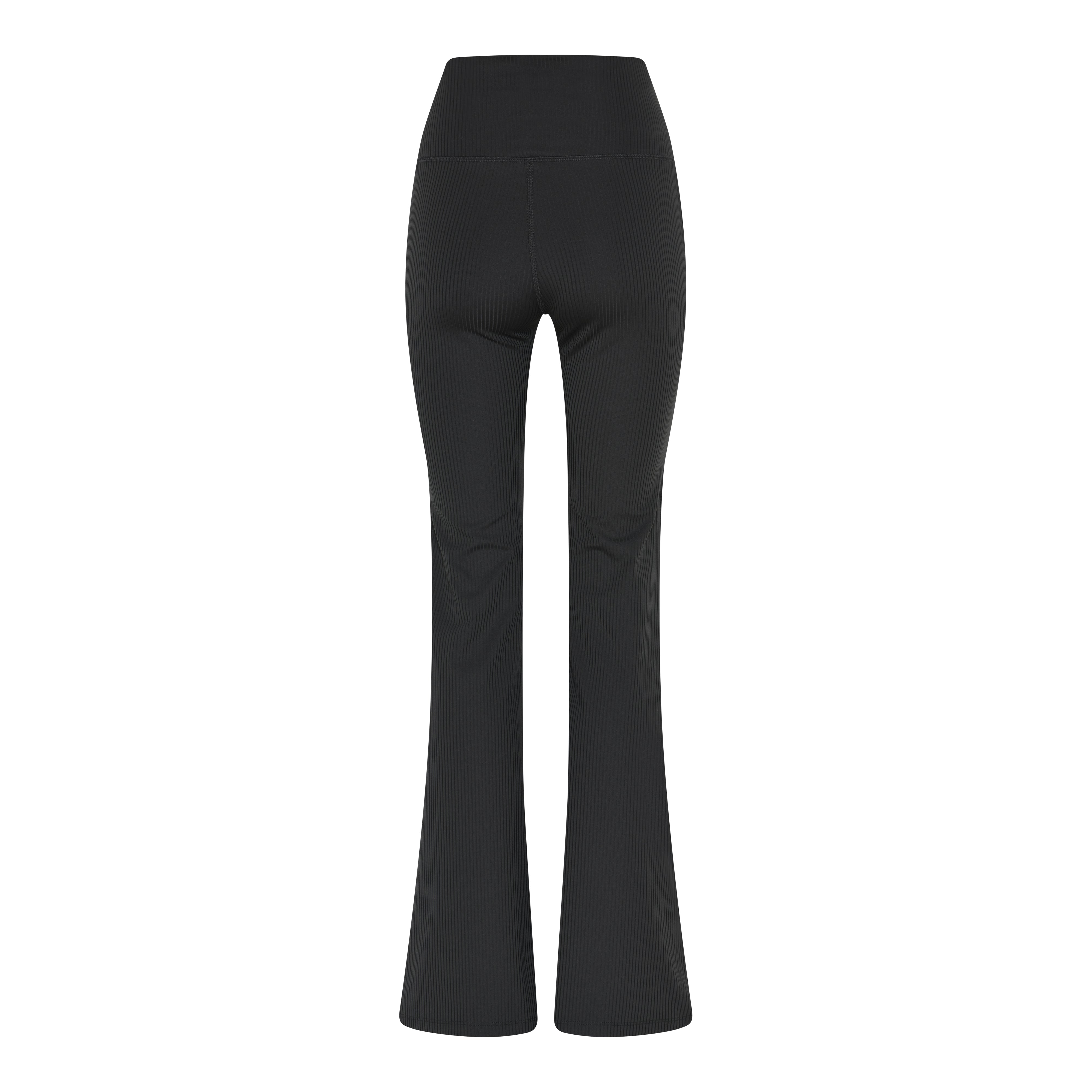 Rib Flare Legging, Black