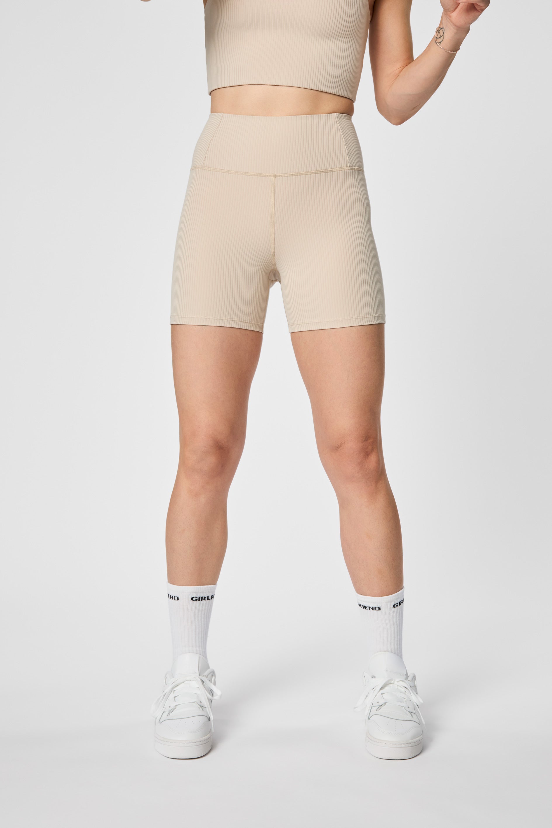 Rib Run Shorts, Feather