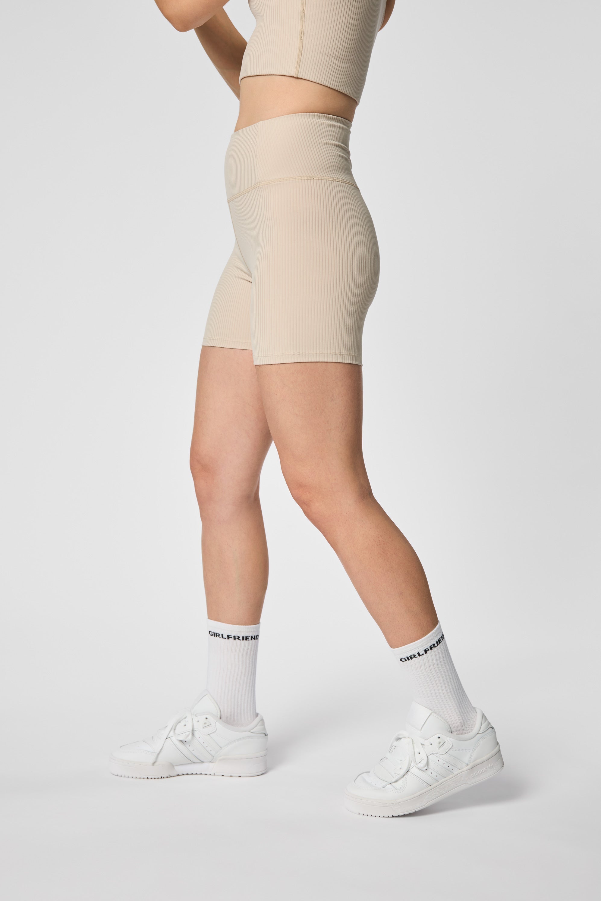 Rib Run Shorts, Feather