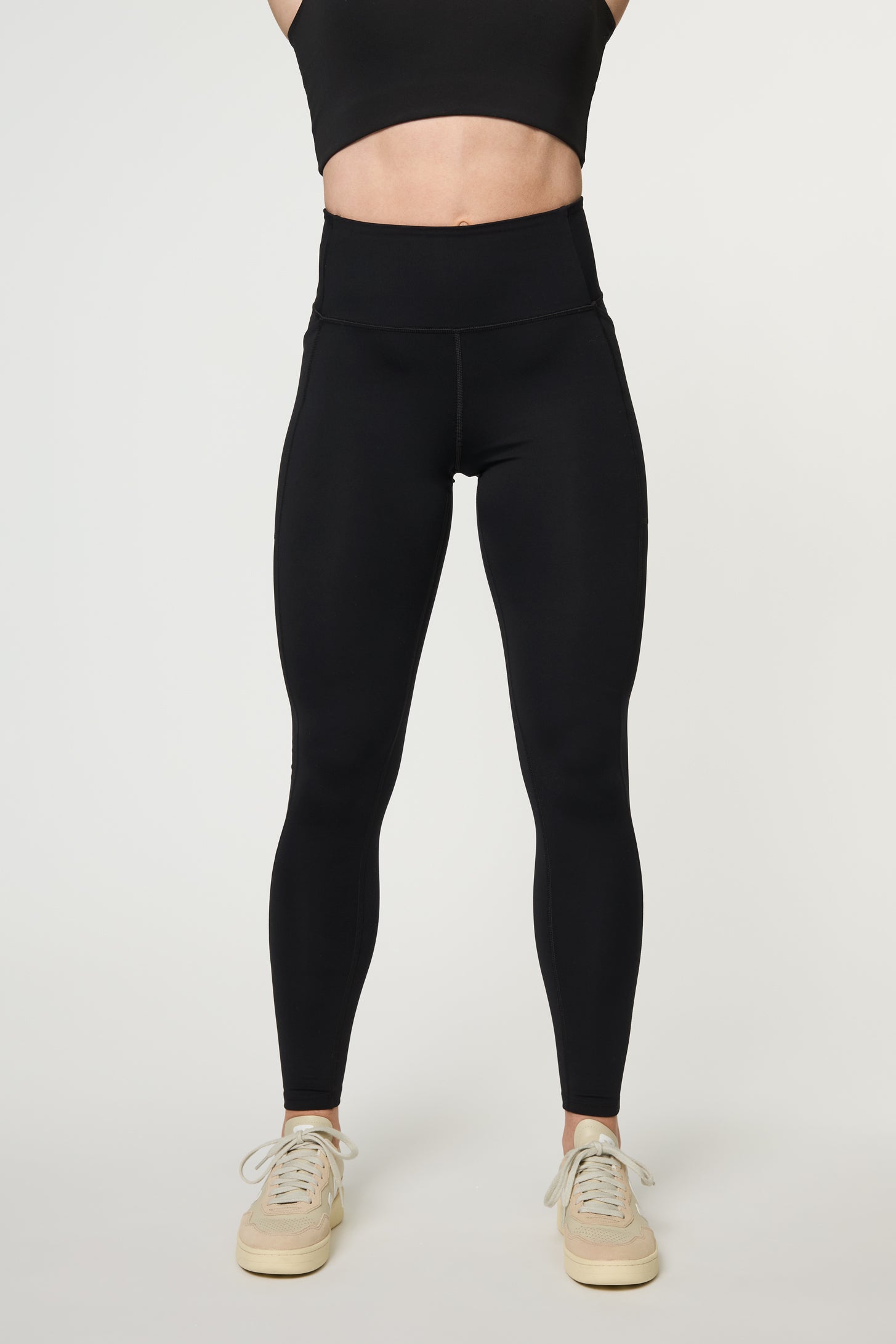 Pocket High-Rise Legging, Long, Black