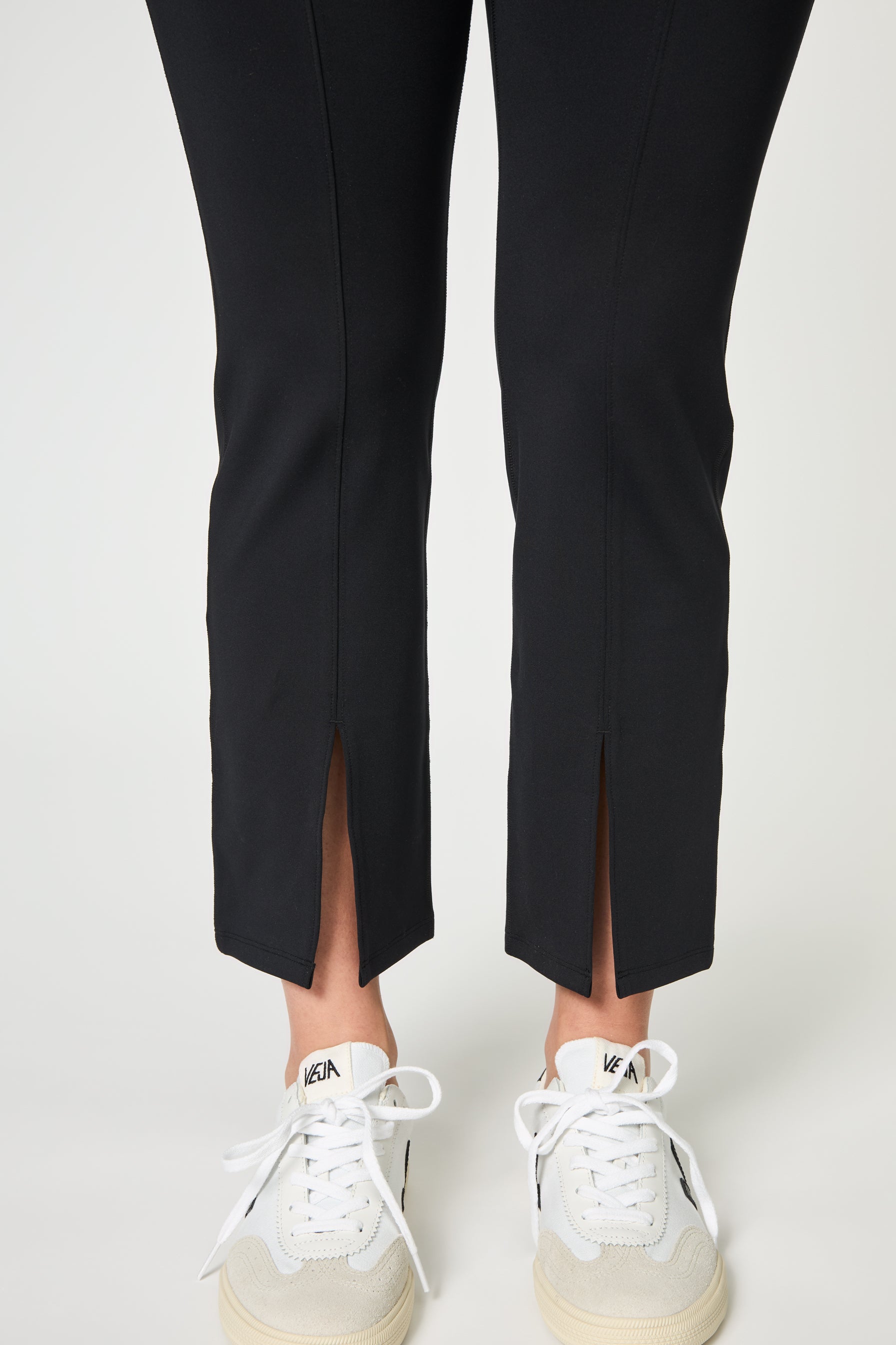 Luxe Split Hem Legging, Black