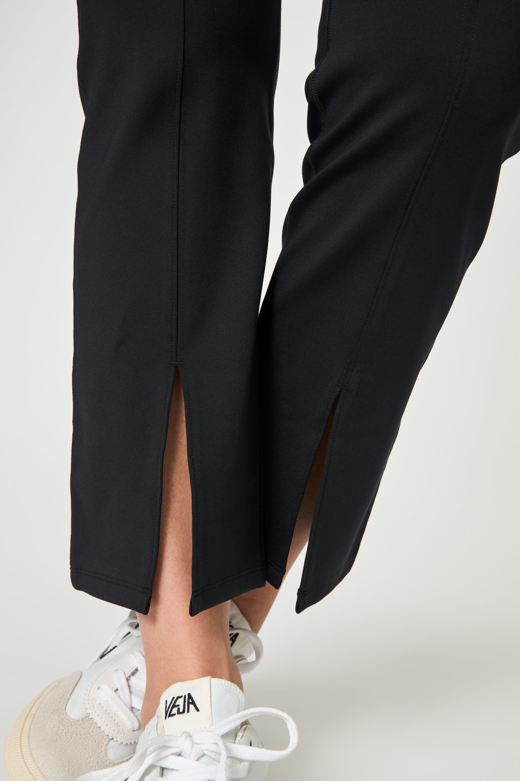 Luxe Split Hem Legging, Black