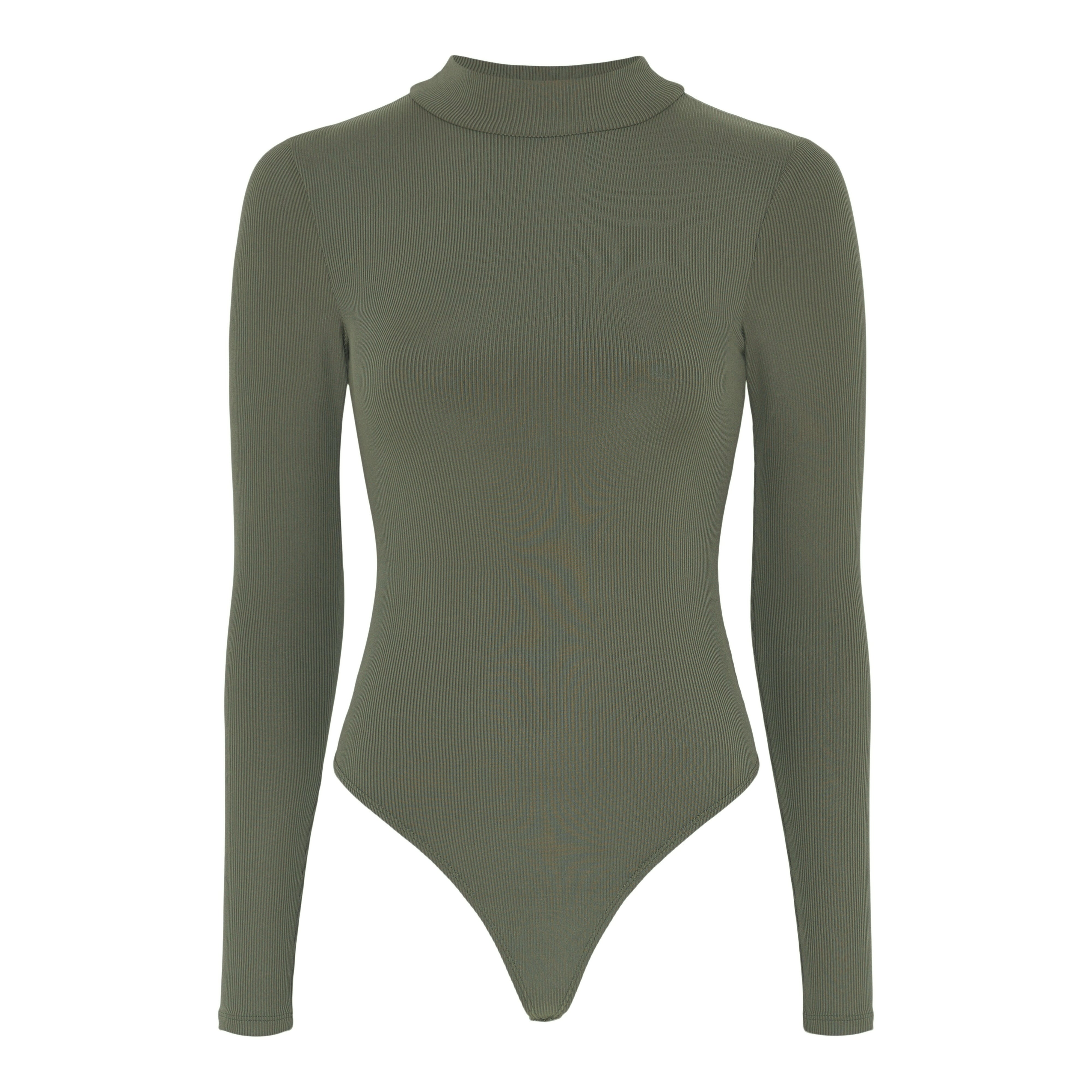 Vivien Mock Neck Long Sleeve Bodysuit, Thong, Rover