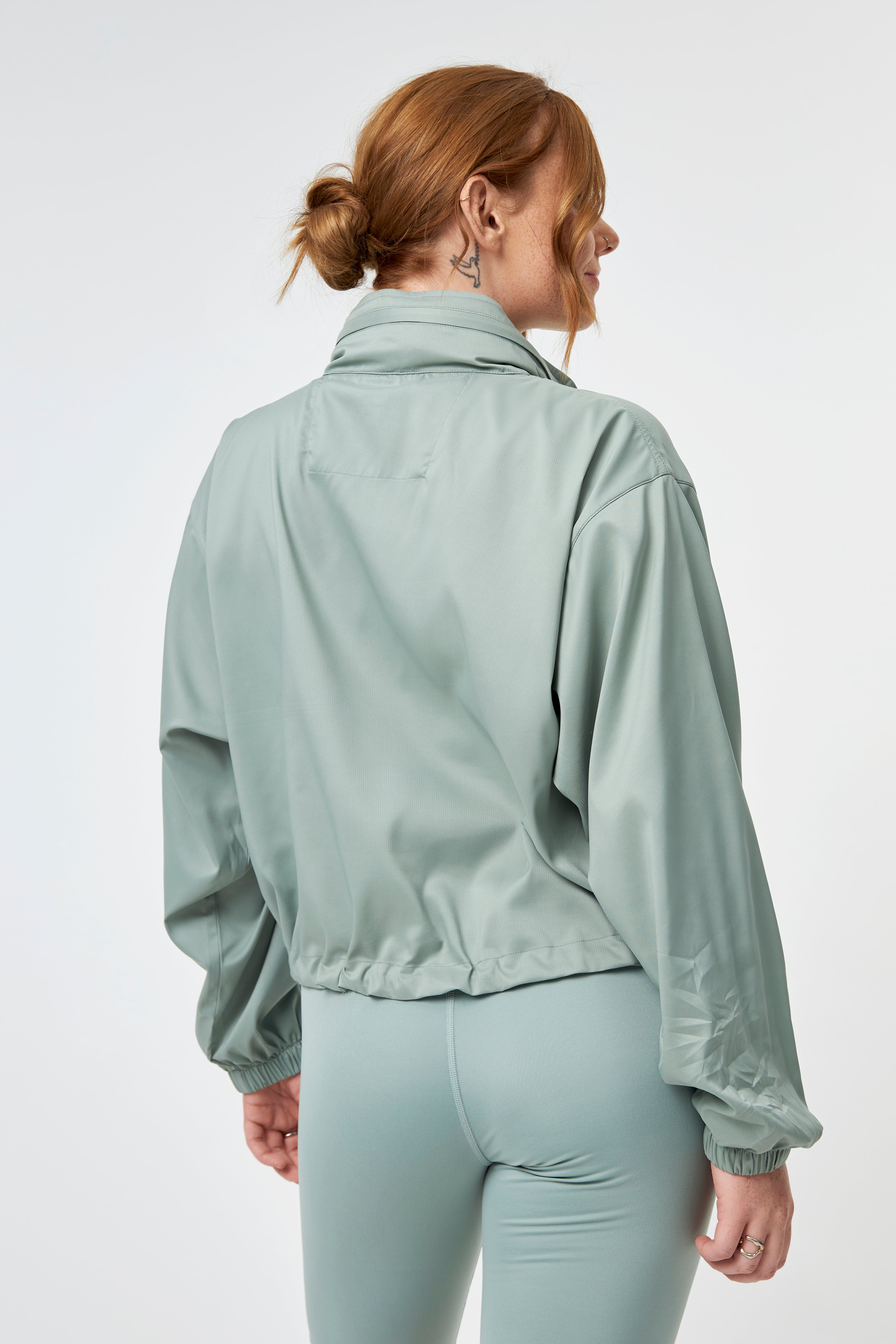 Hummingbird Windbreaker, Half Zip, Chinoiserie