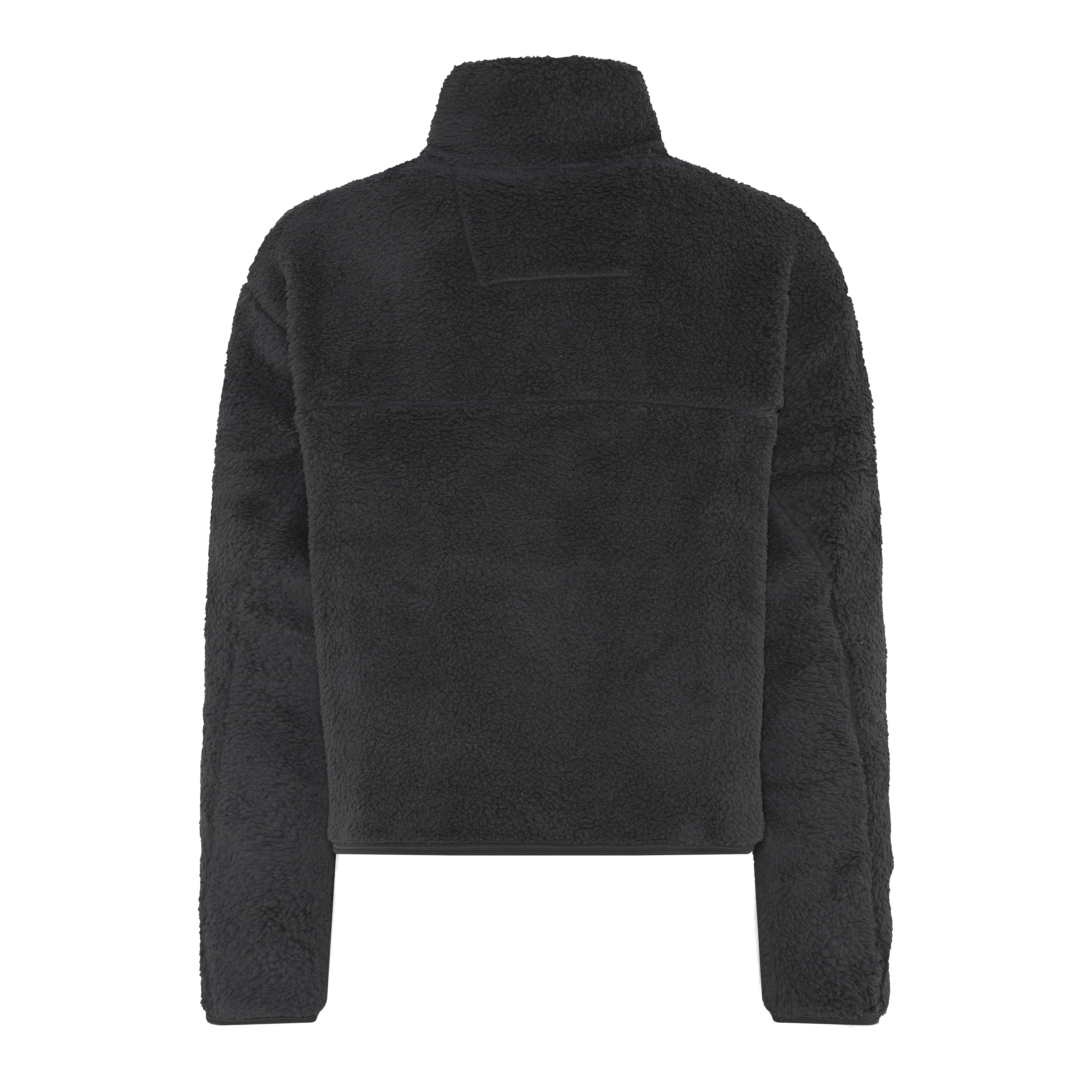 Recycled Fleece Jacket, Half Zip, Moon