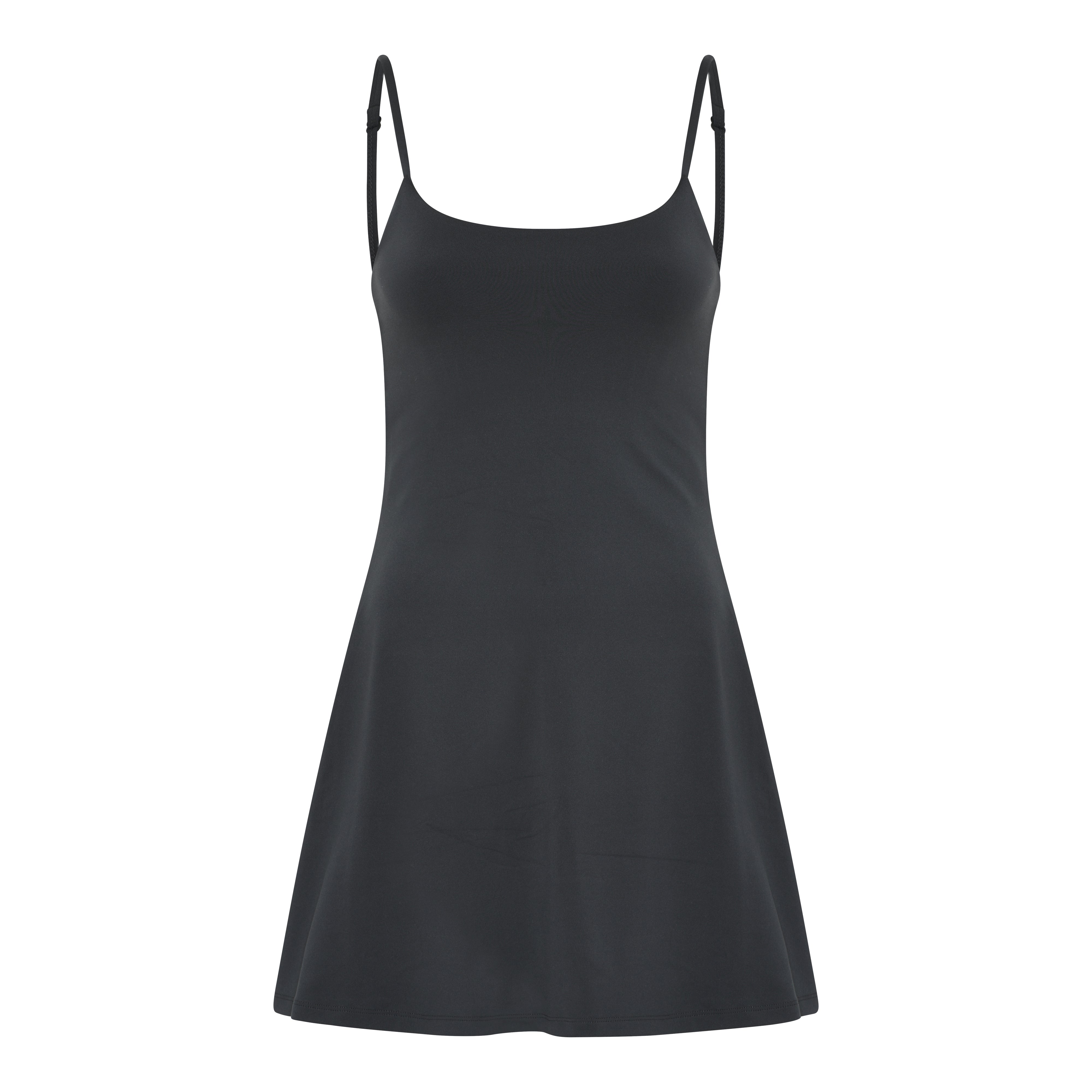 Float Juliet Strappy Dress, Black